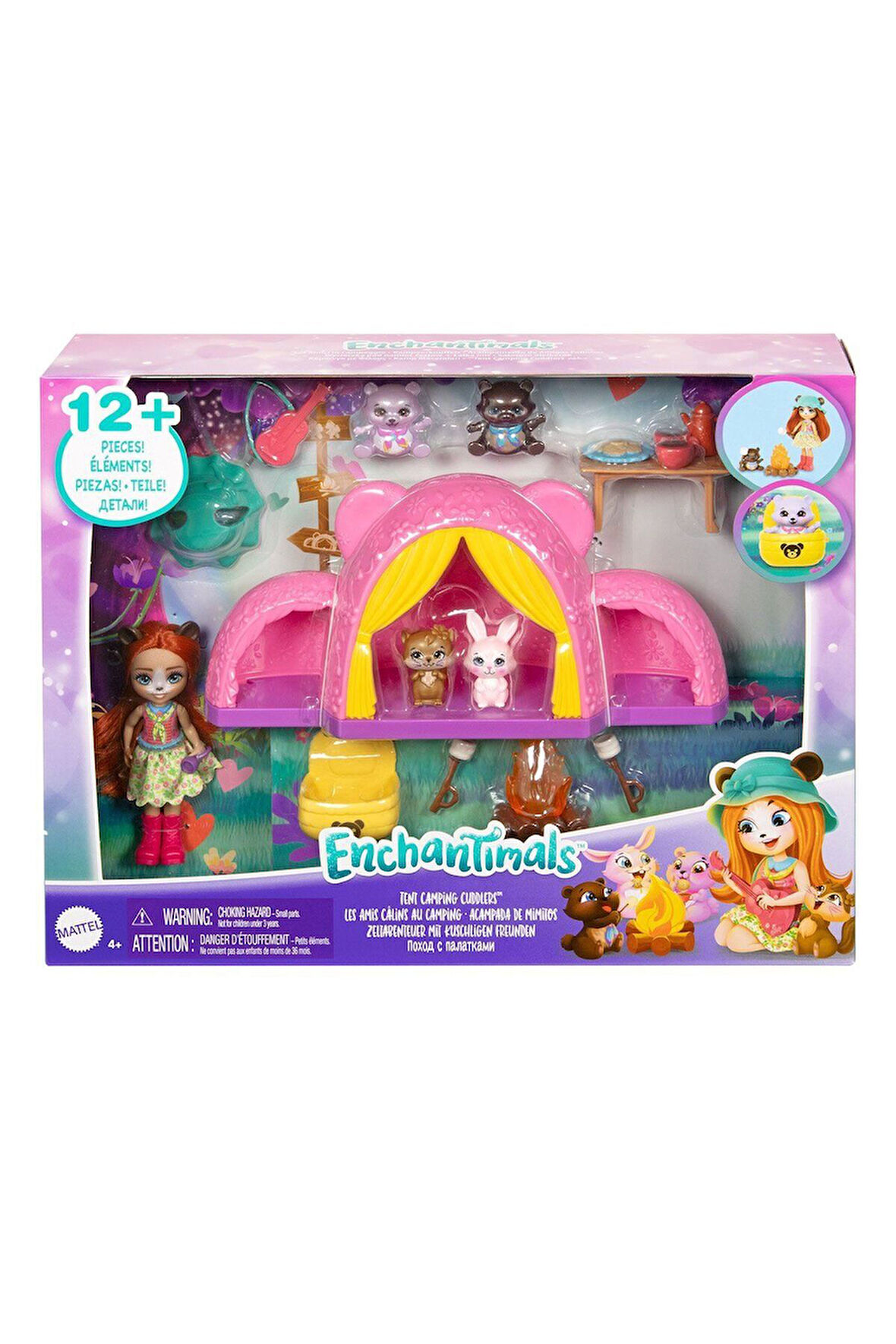 HTW71 Enchantimals Maceracı Kampçılar Oyun Seti Kız Erkek Çocuk Oyuncak Eğitici Oyuncaklar