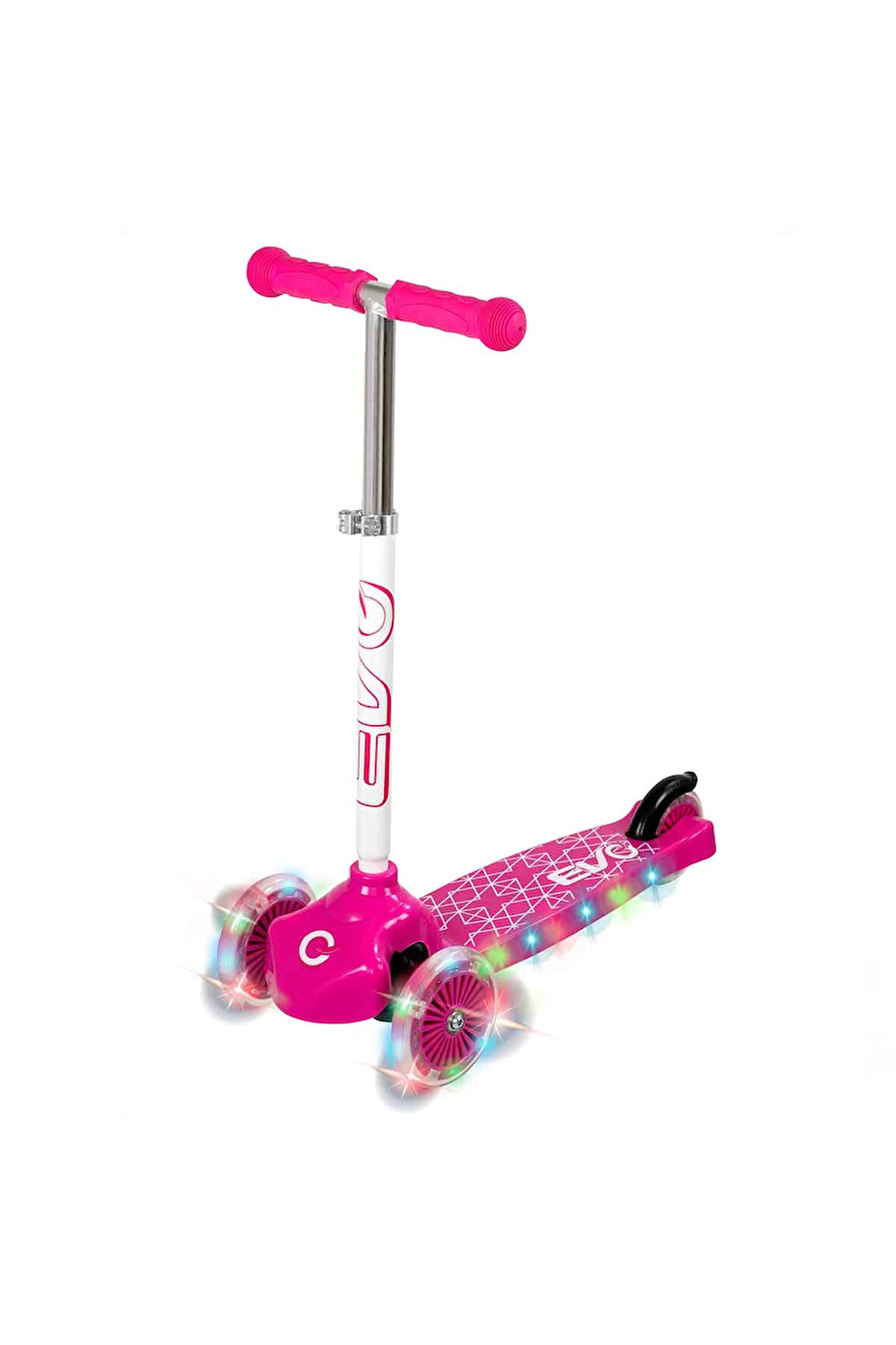 Evo Işıklı Move N Groove Pembe Üç Tekerlekli Scooter Kız Erkek Çocuk Oyuncak Eğitici Oyuncaklar