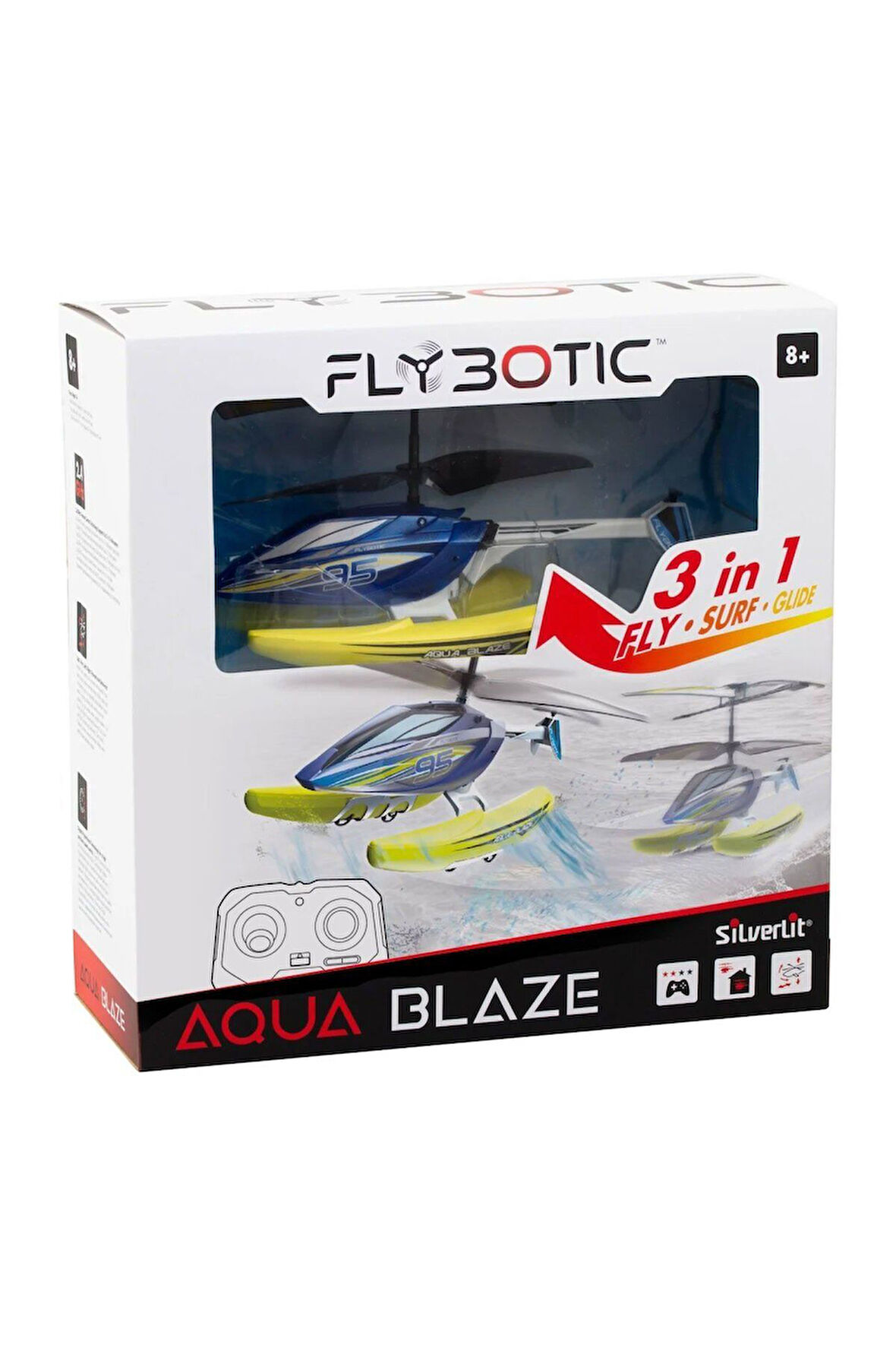 SIL 84795 Silverlit Aqua Blaze Kumandalı Helikopter Kız Erkek Çocuk Oyuncak Eğitici Oyuncaklar