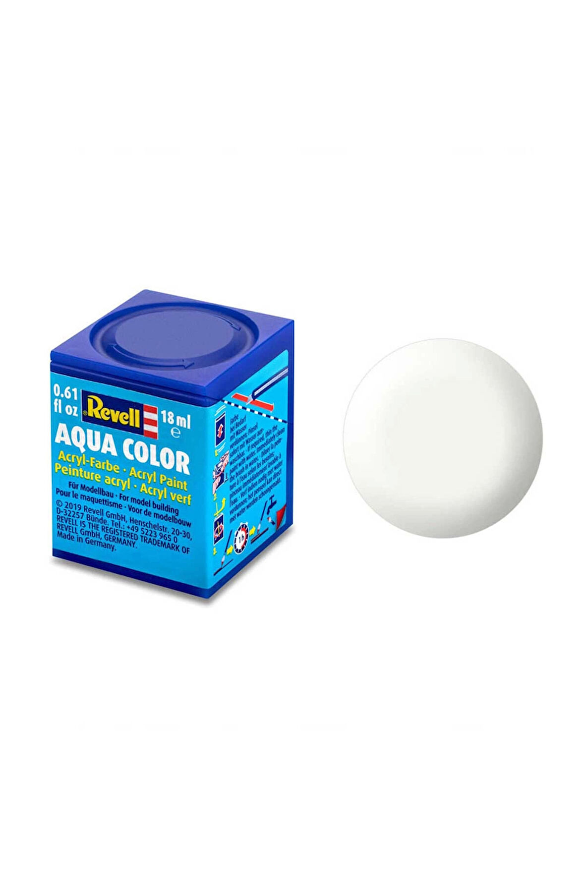Revell 301 - Aqua Color White - Acrylic Boya- 18 ml Kız Erkek Çocuk Oyuncak Eğitici Oyuncaklar