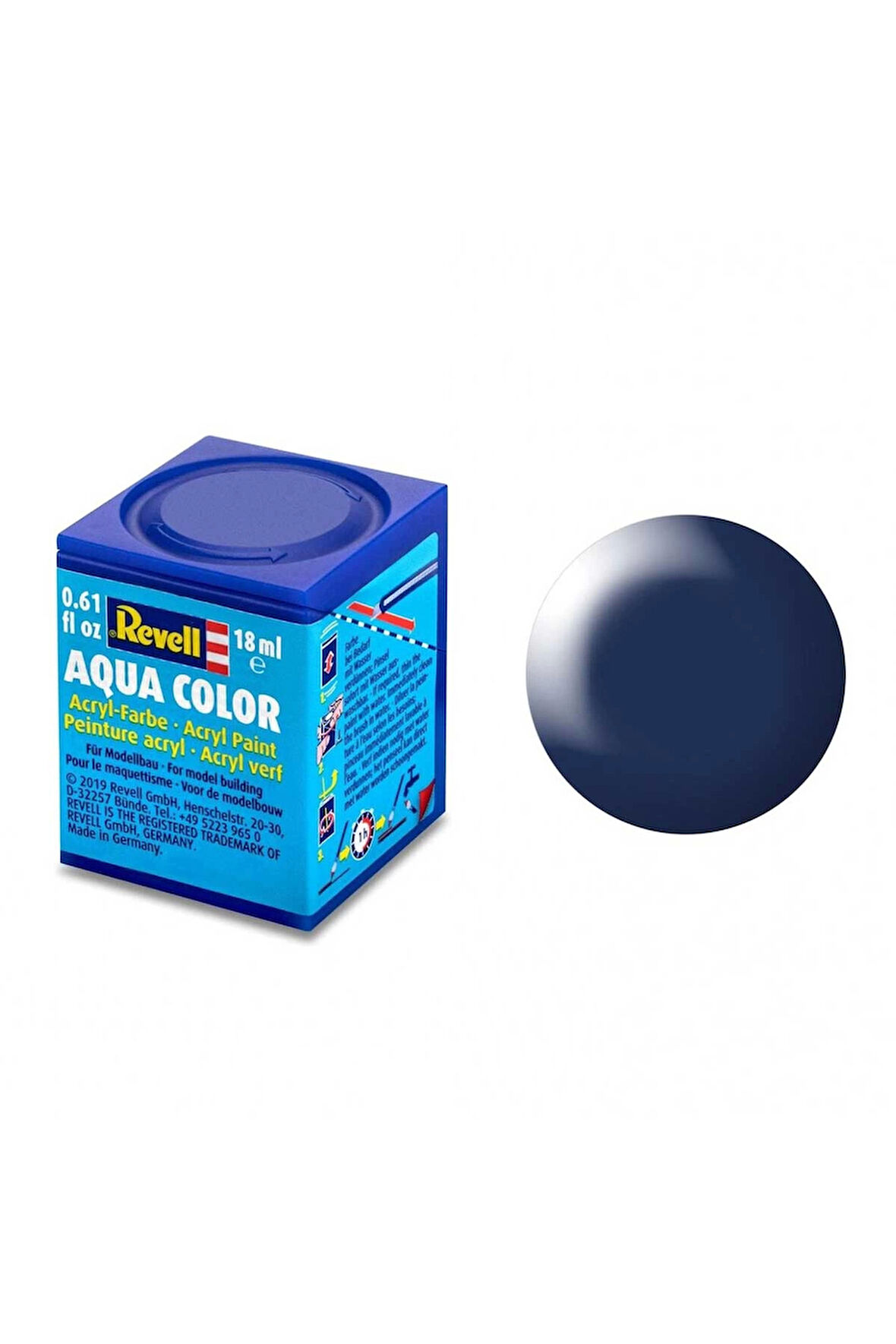 Revell 350 - Aqua Color Dark Blue - Silk Boya - 18 ml Kız Erkek Çocuk Oyuncak Eğitici Oyuncaklar