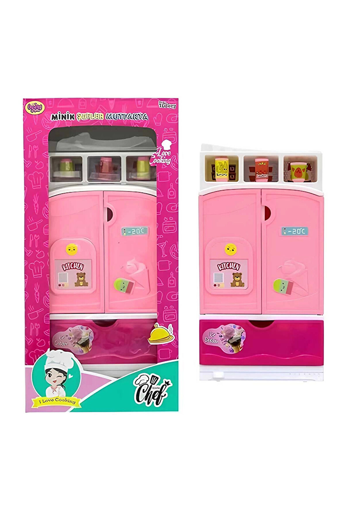 Oydaş Minik Şefler Buzdolabı 02356 Kız Erkek Çocuk Oyuncak Eğitici Oyuncaklar