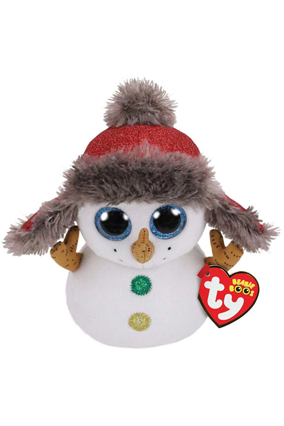 TY Beani Boos Kardan Adam Peluş 15cm Kız Erkek Çocuk Oyuncak Eğitici Oyuncaklar