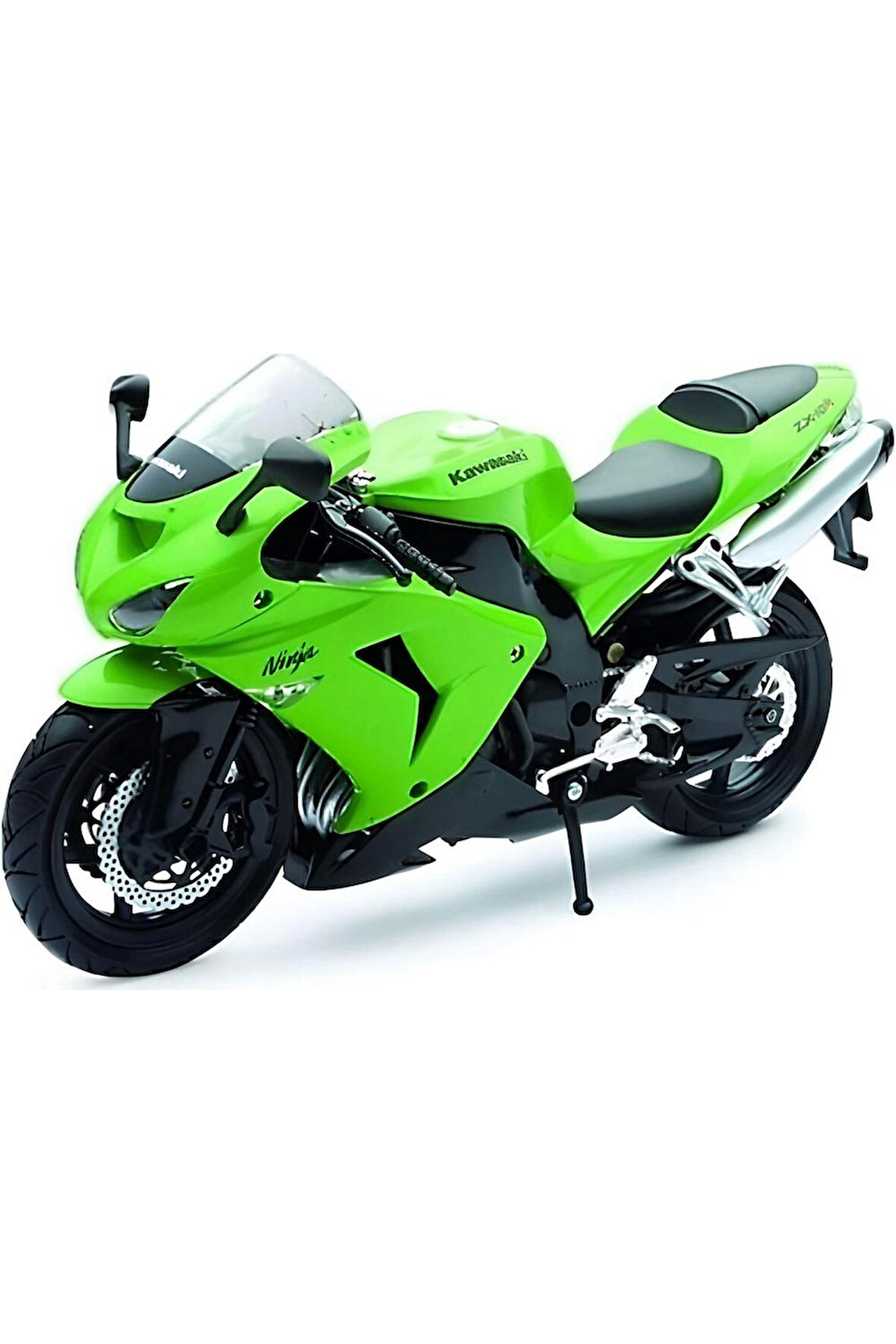 Kawasaki 1/12 Zx-10r 2006 Model Yeşil Motorsiklet Kız Erkek Çocuk Oyuncak Eğitici Oyuncaklar