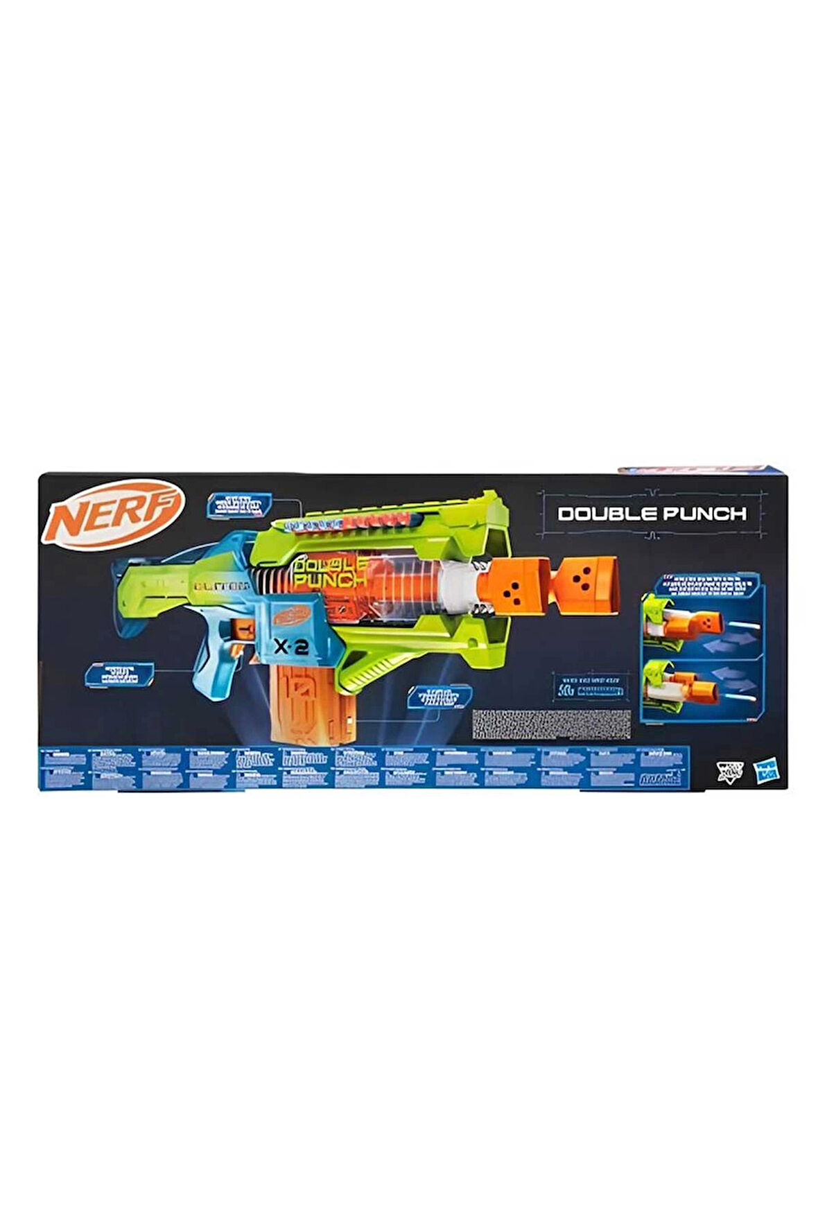 Nerf Double Punch - INT-F6363 - NERF ELITE 2.0 DOUBLE PUNCH Kız Erkek Çocuk Oyuncak Eğitici Oyuncakl