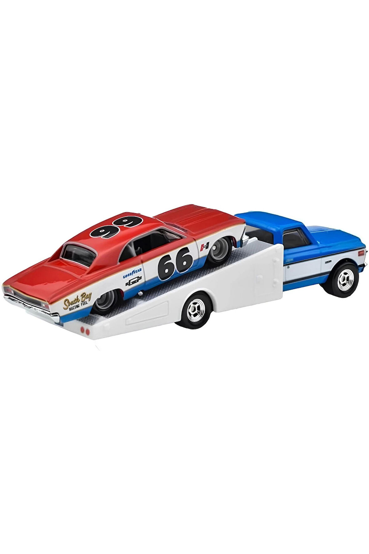 Team Transport 66 Chevelle 72 Chevy Ramp Truck Kız Erkek Çocuk Oyuncak Eğitici Oyuncaklar