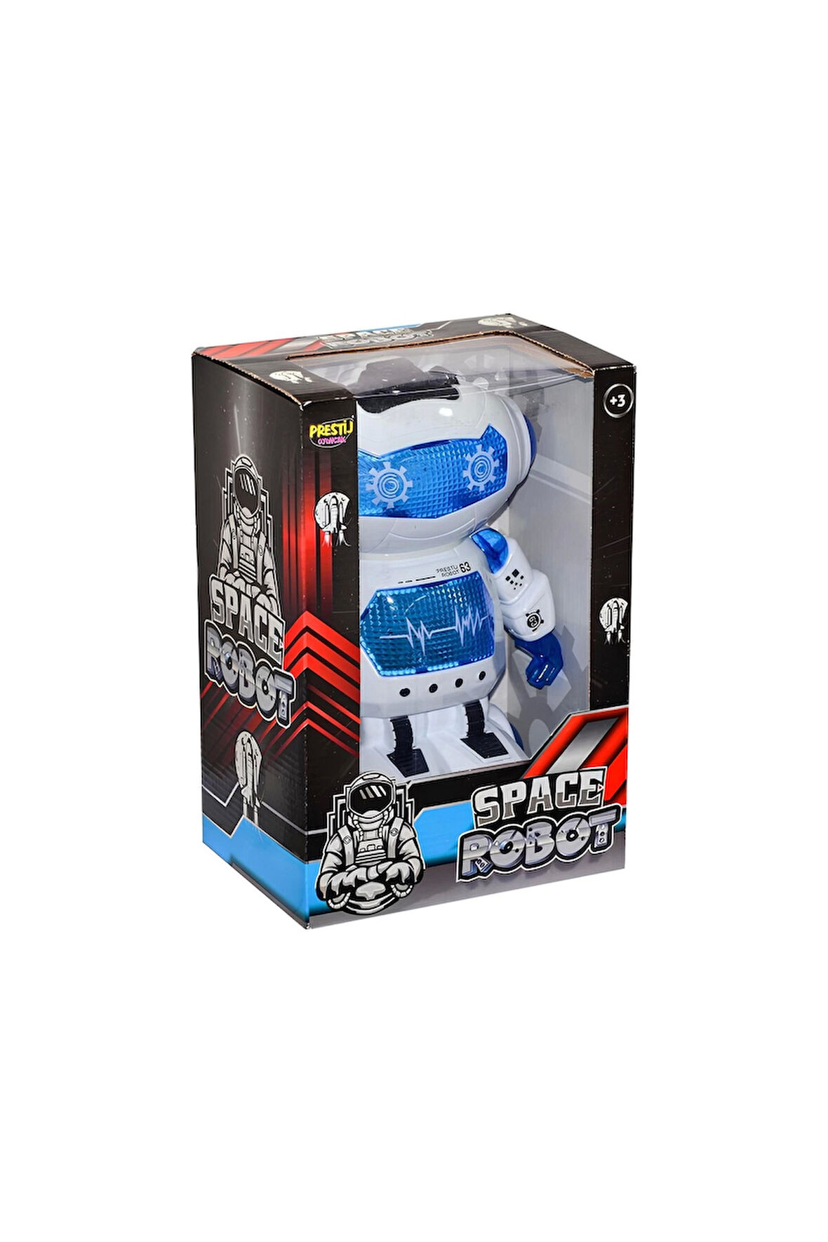 Kutulu Yürüyen Sesli Işıklı Robot Kız Erkek Çocuk Oyuncak Eğitici Oyuncaklar