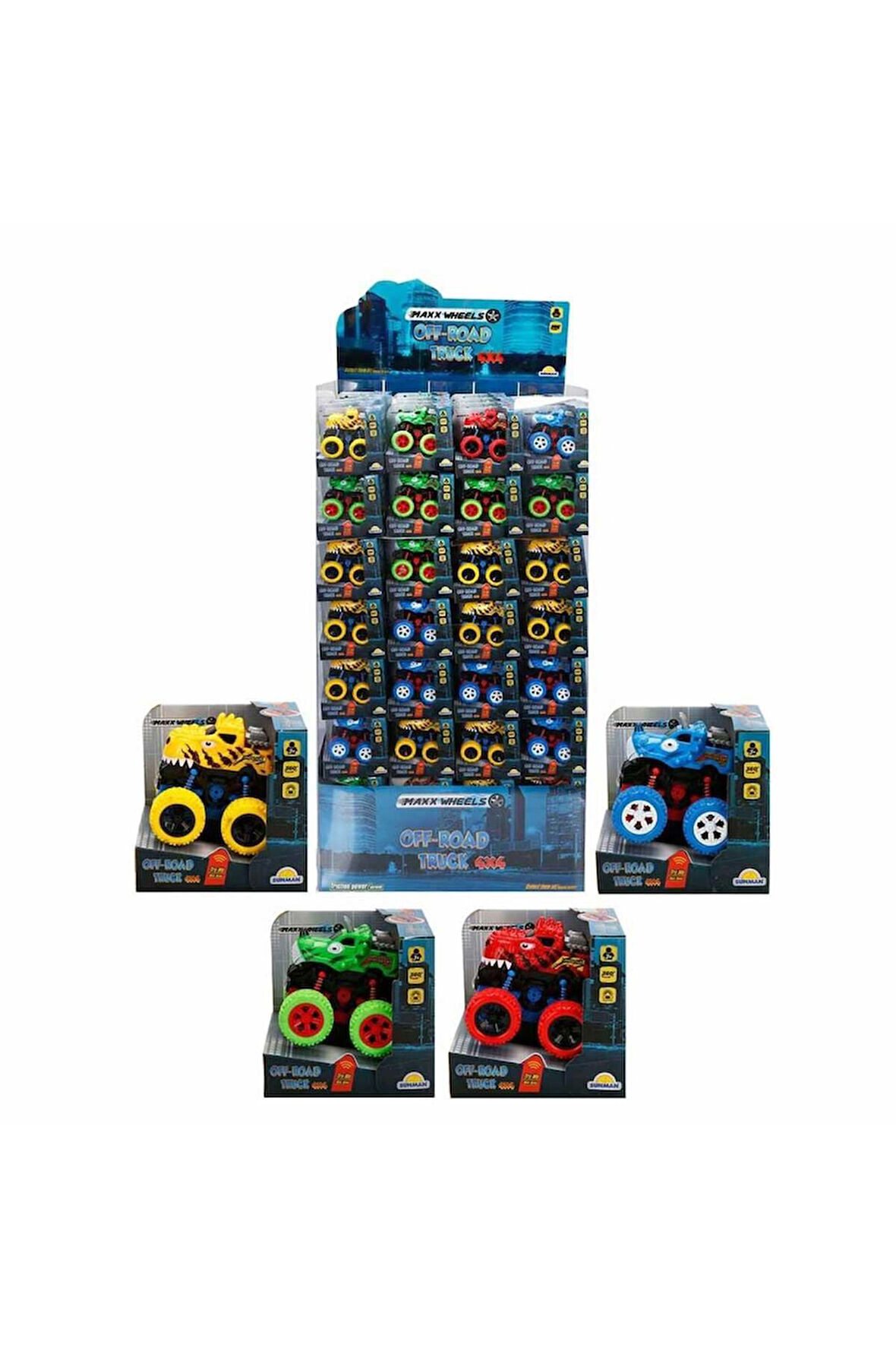 Maxx Wheels Speed Dinosaur Off Road Aracı 10cm - 1adet Stokta Olan Gönderilir Kız Erkek Çocuk Oyunca