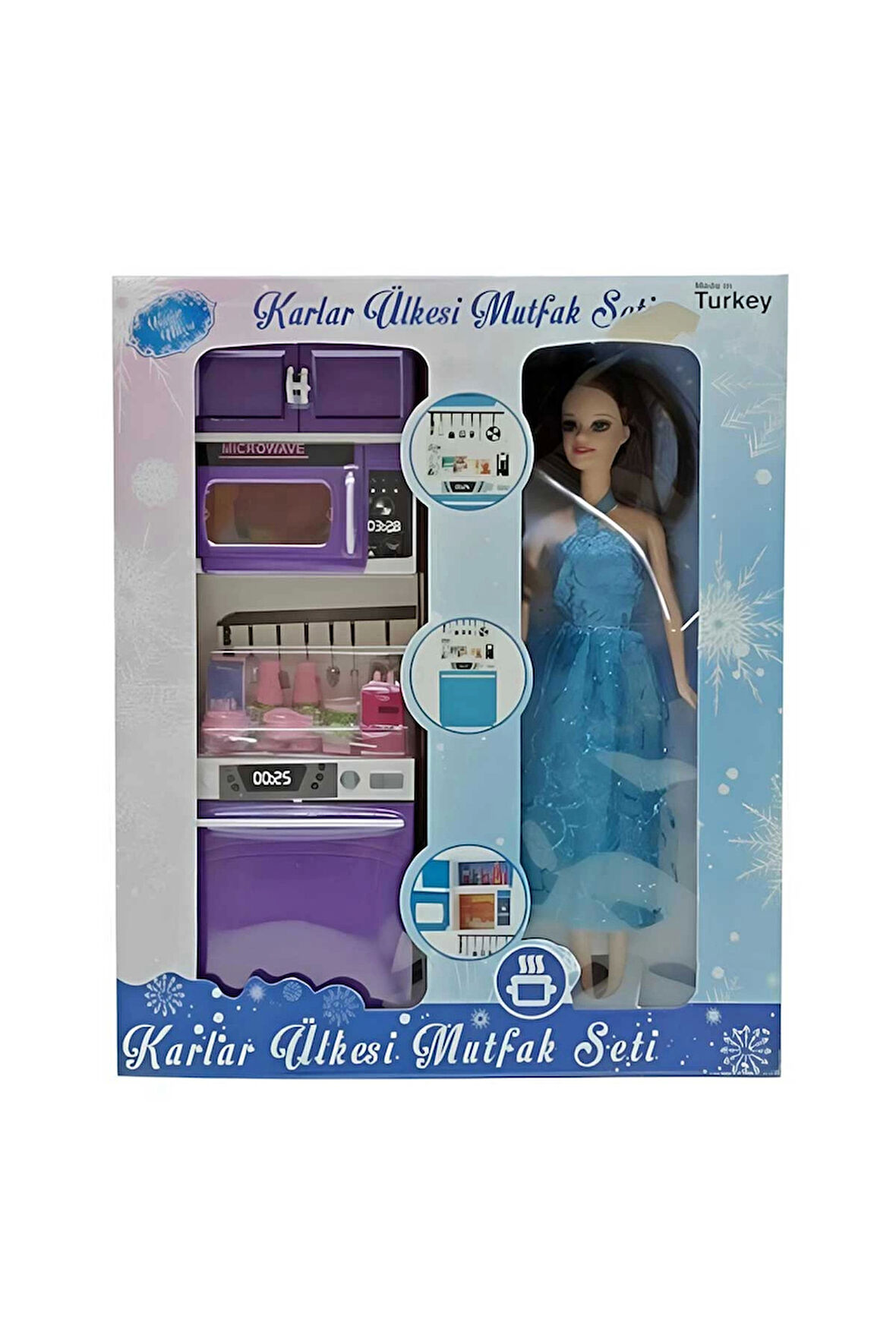Karlar Ülkesi Bulaşık Makinesi Bebekli 2329 Kız Erkek Çocuk Oyuncak Eğitici Oyuncaklar