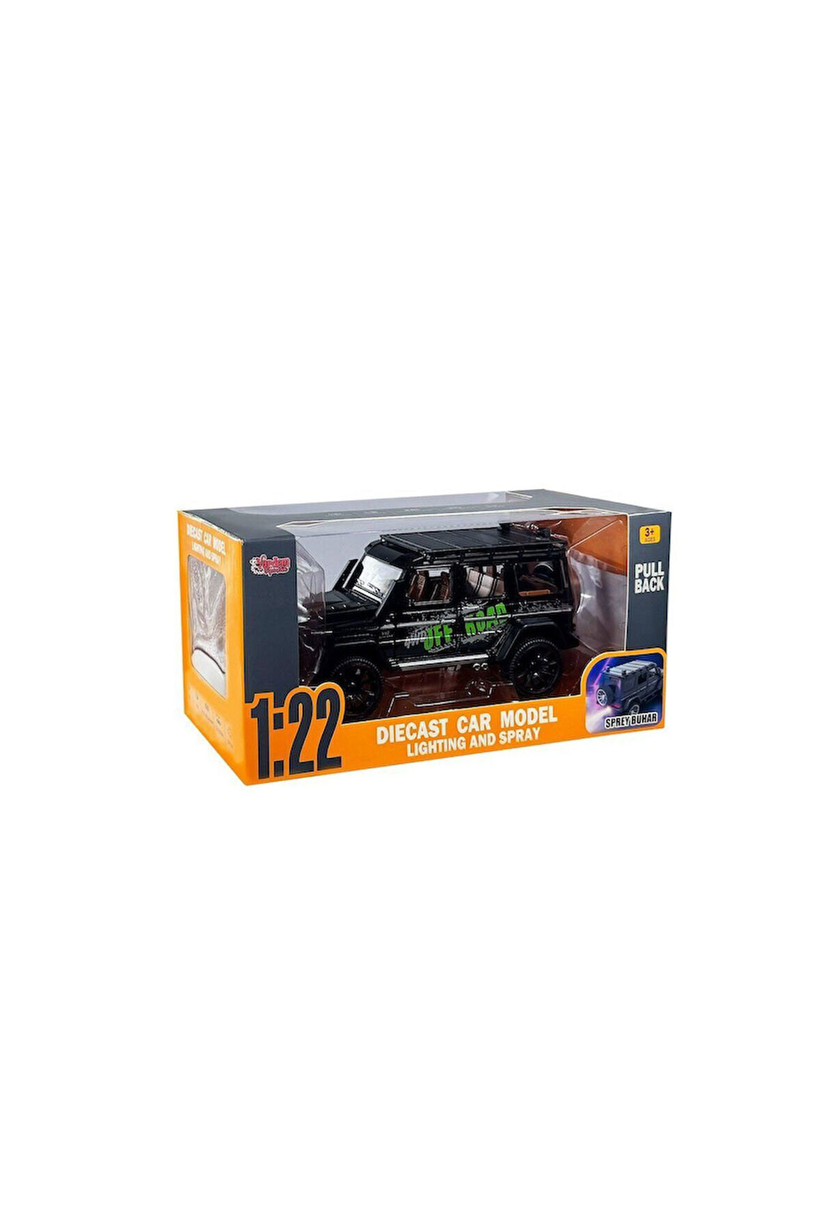 HCL-801P Çek Bırak 1:22 Sesli ve Işıklı Buhar Çıkartan Metal Jeep -Vardem Kız Erkek Çocuk Oyuncak Eğ