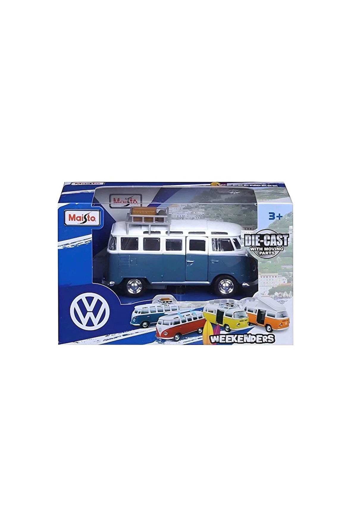 MAY 21237 Maisto Weekenders Volkswagen Araçlar 10cm -Necotoys Kız Erkek Çocuk Oyuncak Eğitici Oyunca