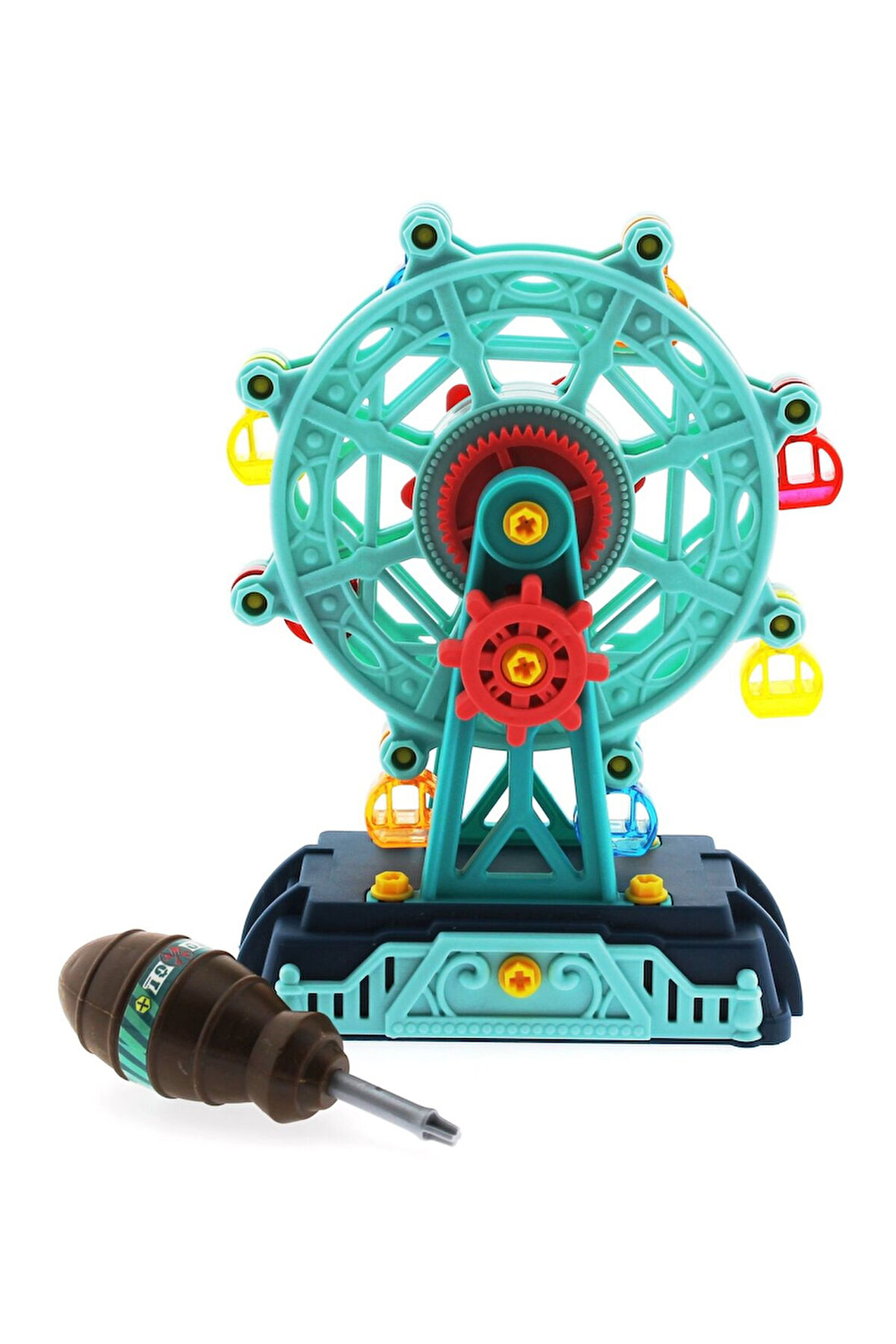 Sök Tak Dönme Dolap Mavi Lunapark Eğlencesi Kız Erkek Çocuk Oyuncak Eğitici Oyuncaklar