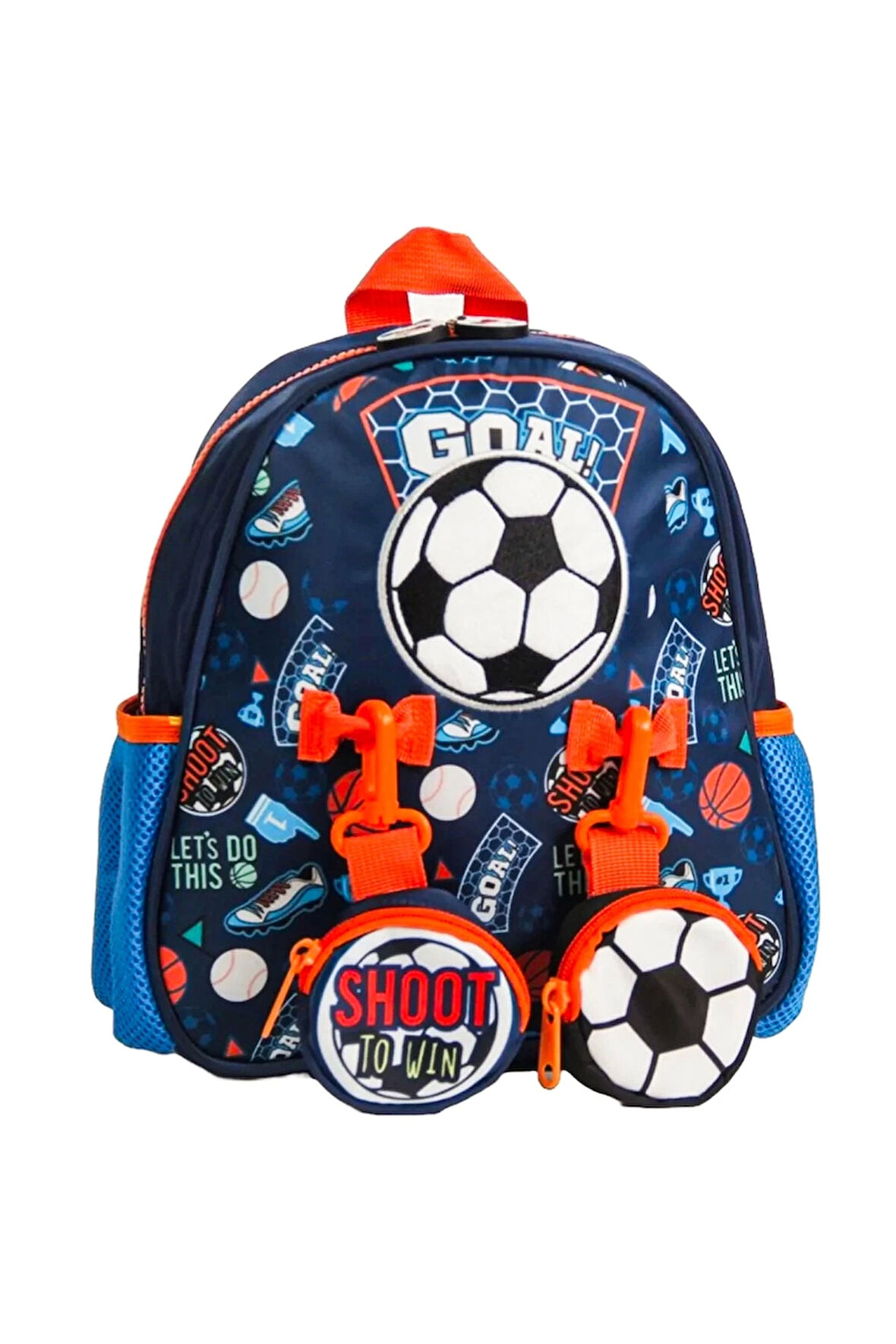 Vest Futbol Mini Sırt Çantası Lacivert Kız Erkek Çocuk Oyuncak Eğitici Oyuncaklar