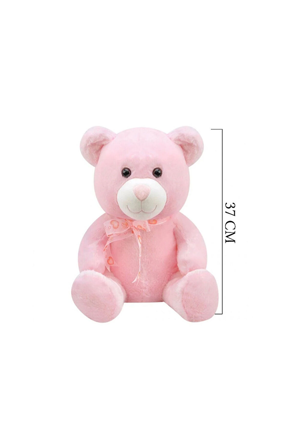1178P Selay, Oturan Ayı 37cm Pembe Kız Erkek Çocuk Oyuncak Öğretici Oyuncaklar
