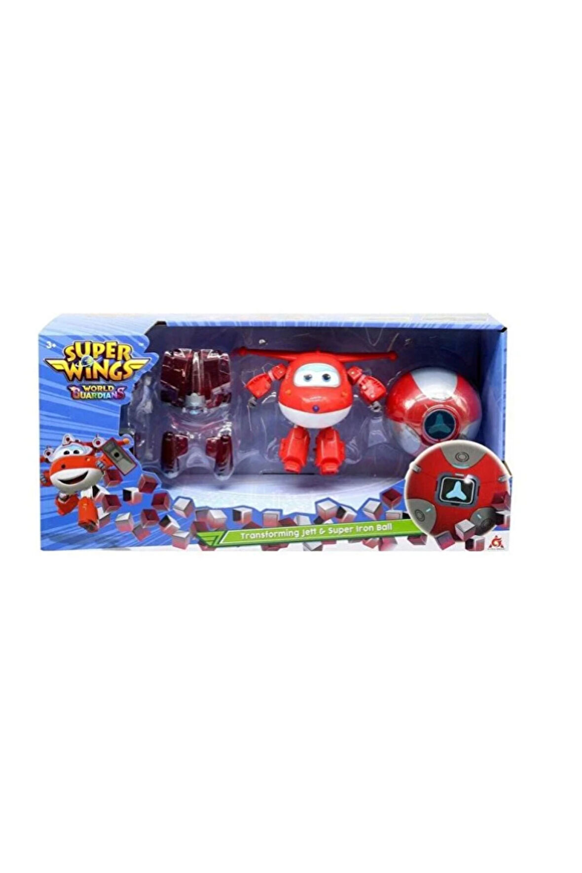 Harika Kanatlar Dönüşen Jett ve Super Iron Ball Kız Erkek Çocuk Oyuncak Eğitici Oyuncaklar