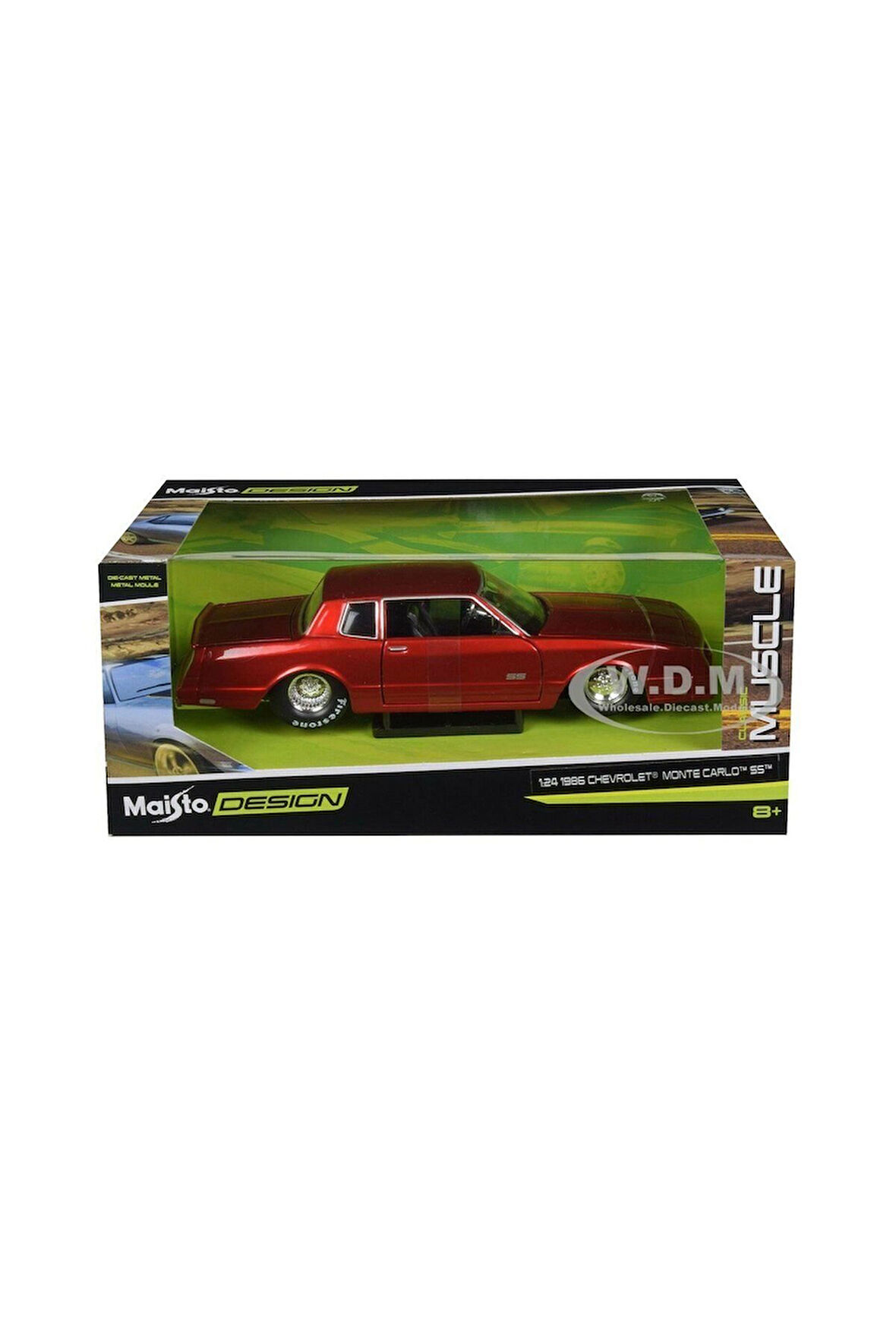 MAY 32542 Maisto Diecast 1:24 1986 Chevrolet Monte Carlo SS Kız Erkek Çocuk Oyuncak Eğitici Oyuncakl