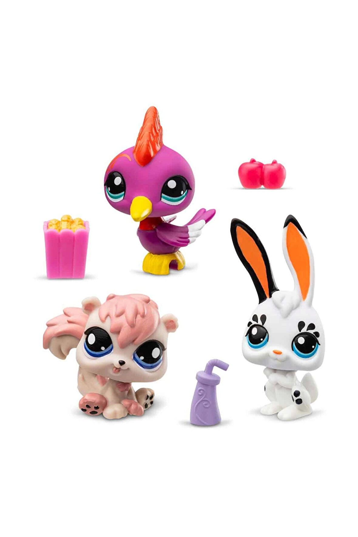 Littlest Pet Shop Minişler 3’lü Figür Seti S2 Kız Erkek Çocuk Oyuncak Eğitici Oyuncaklar