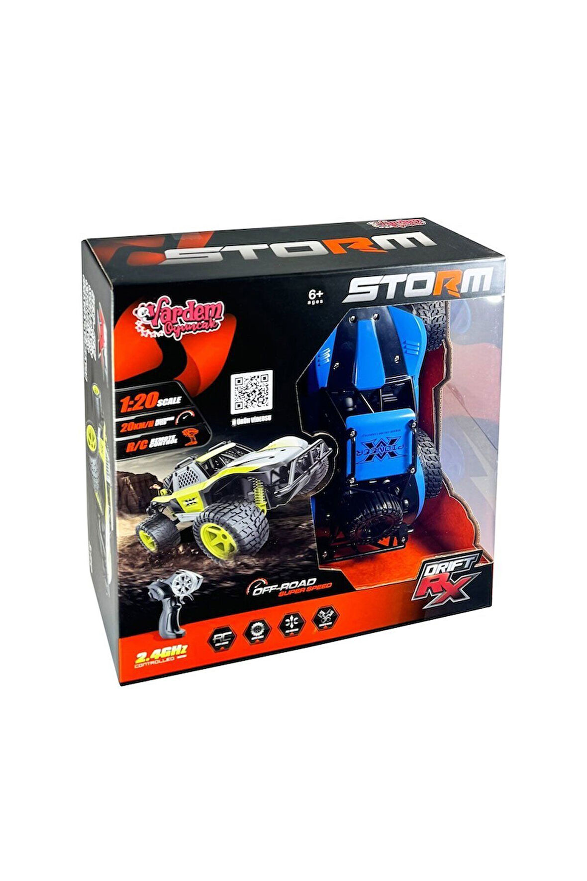 SYR-66764MA Kumandalı 2.4Ghz Şarjlı 1:20 Storm Drift Araba Kız Erkek Çocuk Oyuncak Eğitici Oyuncakla