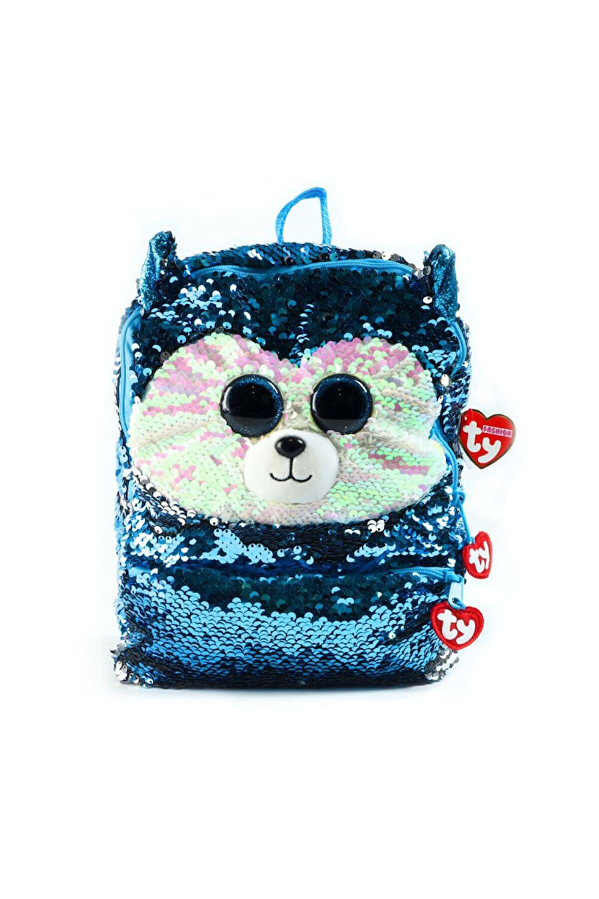 TY Fashion Pullu Sırt Çantası Hushy Köpek Slush 27cm Kız Erkek Çocuk Oyuncak Eğitici Oyuncaklar