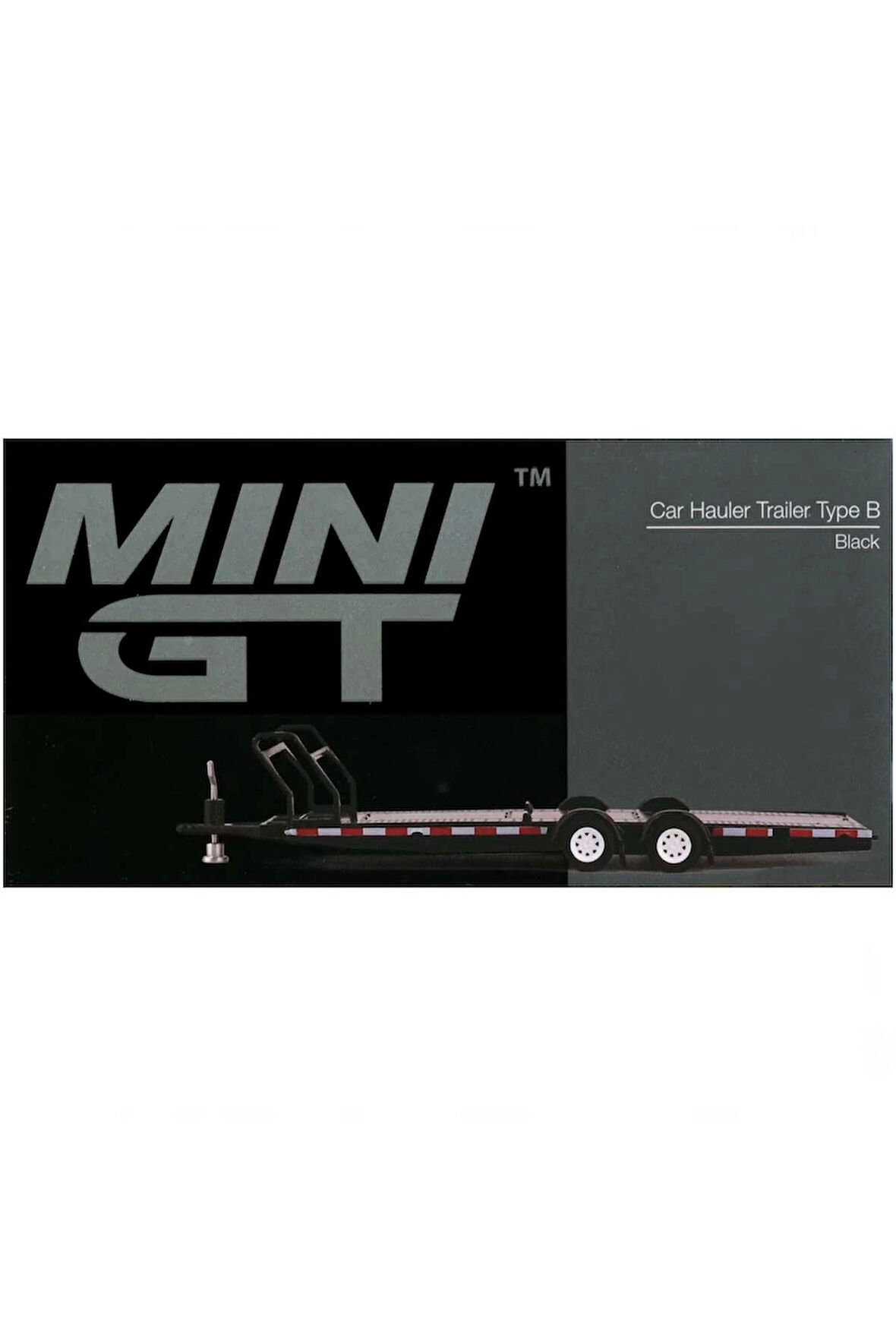 Mini GT 1/64 Car Hauler Trailer Black MGTAC19 Kız Erkek Çocuk Oyuncak Eğitici Oyuncaklar