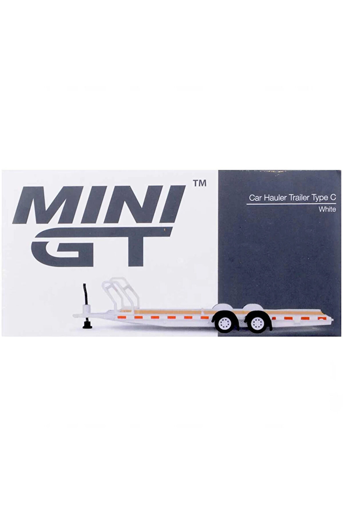 Mini GT 1/64 Car Hauler Trailer White MGTAC21 Kız Erkek Çocuk Oyuncak Eğitici Oyuncaklar
