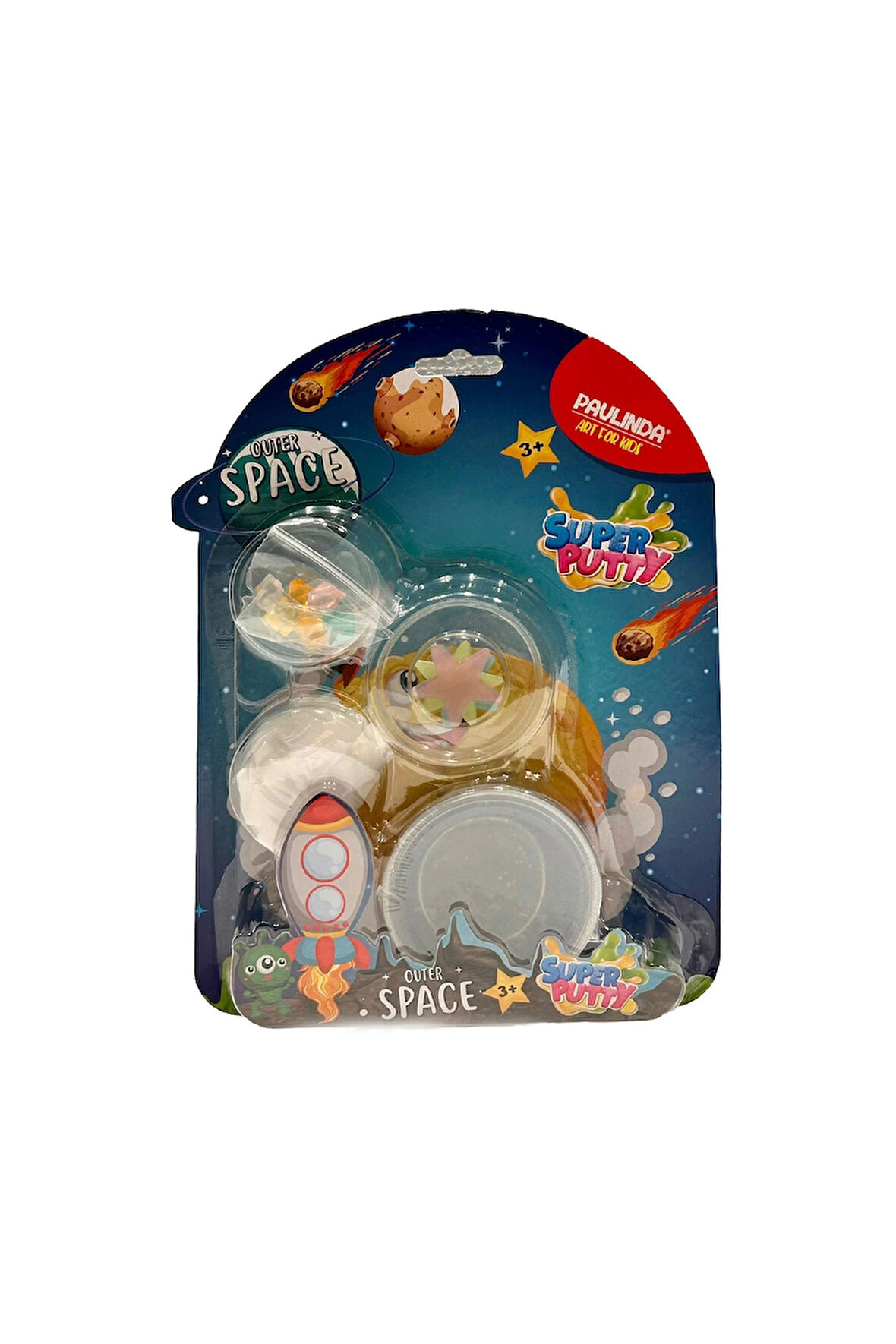 Paulinda Slime Super Putty Outer Space 80 ml S00095549 Kız Erkek Çocuk Oyuncak Eğitici Oyuncaklar