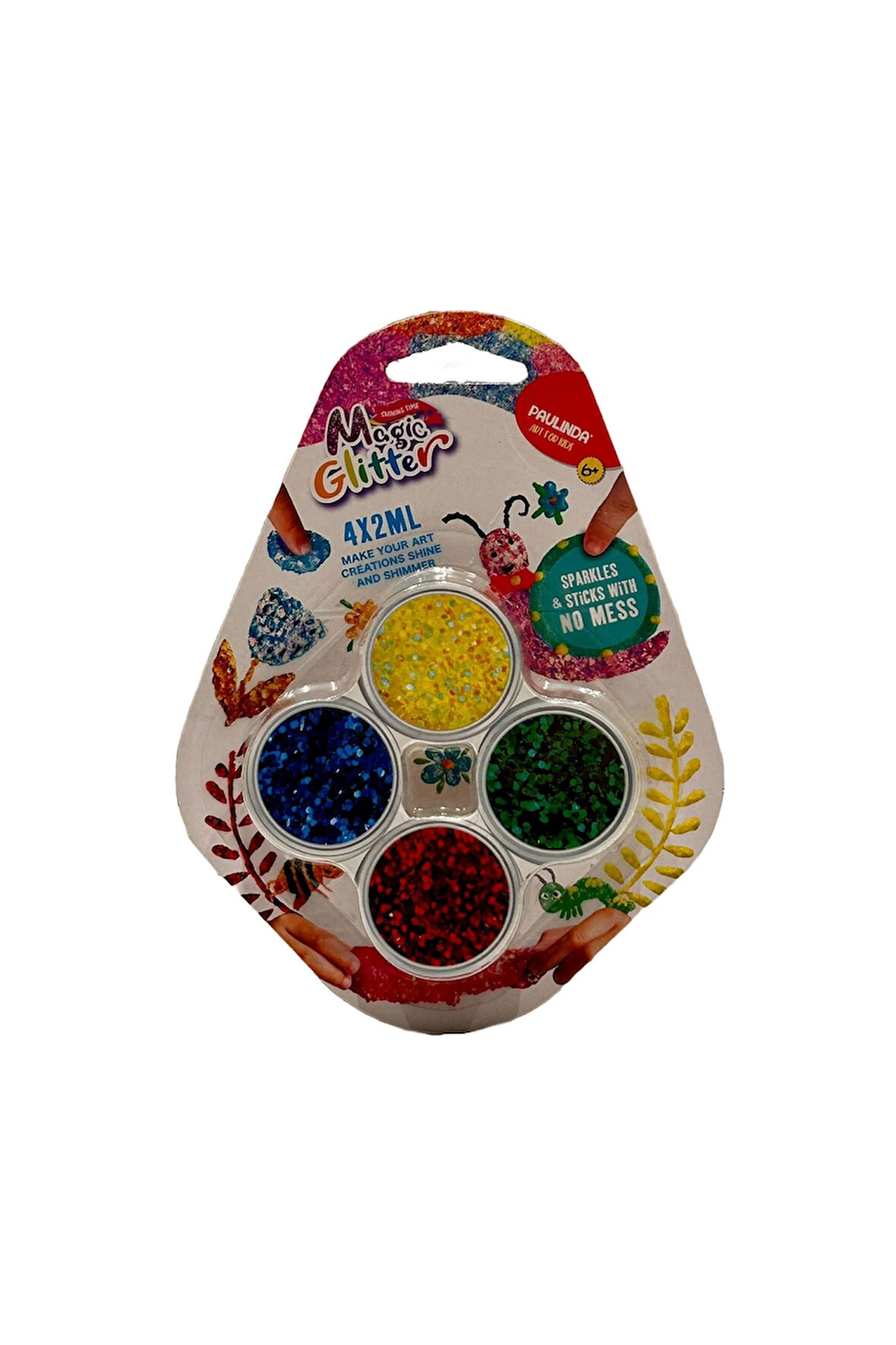 Paulinda Magic Glitter 4x2 Hobi Set S00095851 Kız Erkek Çocuk Oyuncak Eğitici Oyuncaklar
