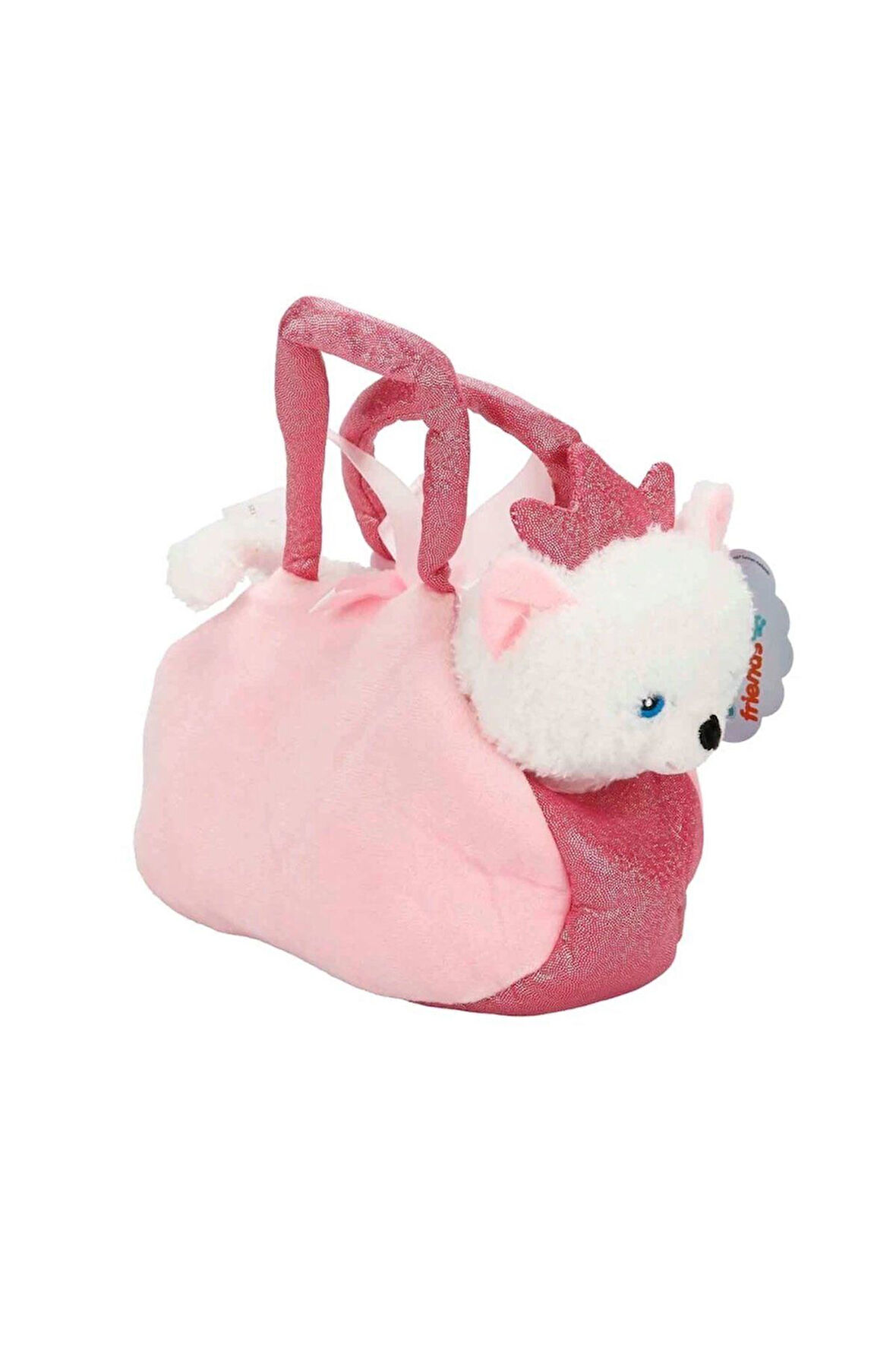 4775 Peluş Kedi Köpek Taşıma Çantalı 20cm - Stokta Olan Model ve Renk Gönderiliir Kız Erkek Çocuk Oy