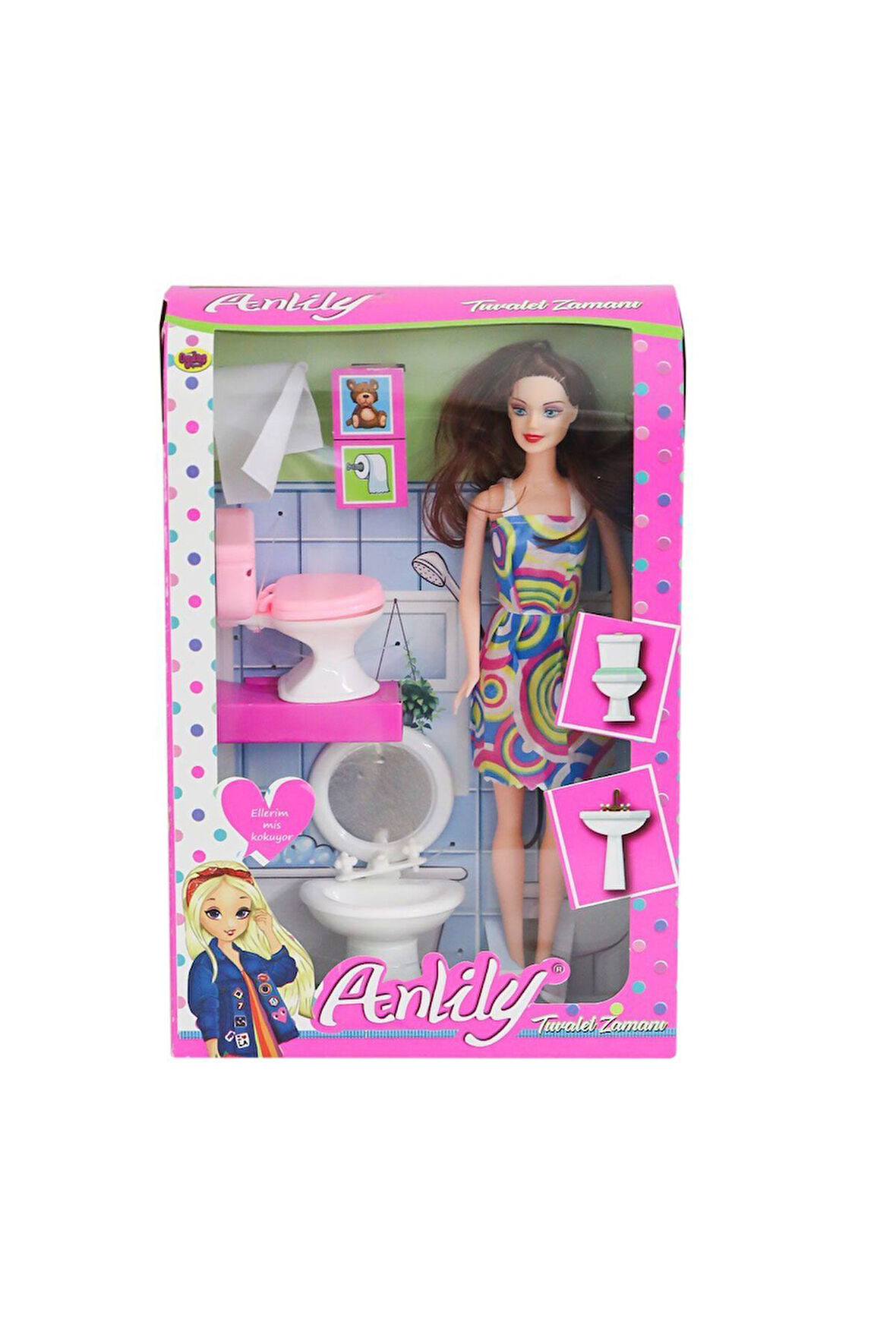 02443 Anlily Klozetli Lavabolu Bebek Kız Erkek Çocuk Oyuncak Eğitici Oyuncaklar