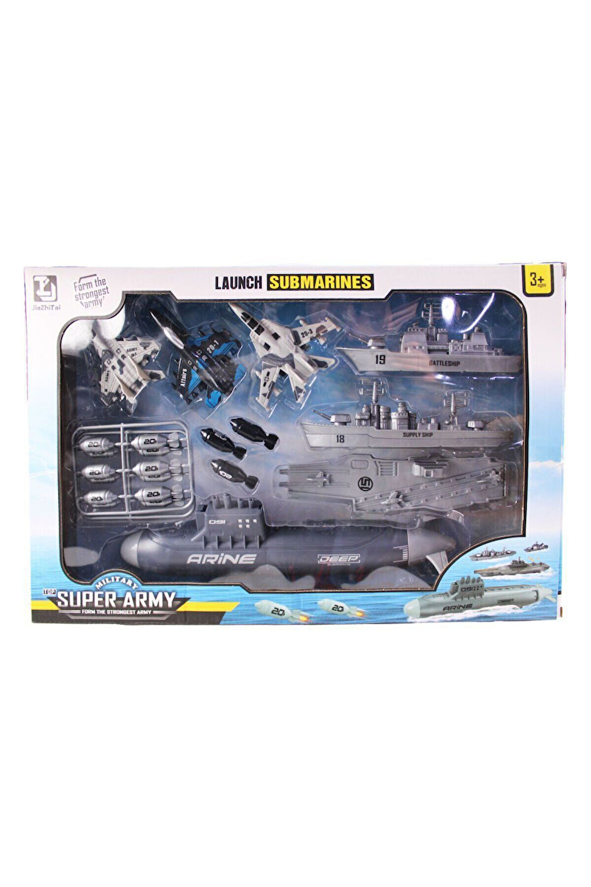 KZL-T074 Denizaltılı Savaş Oyun Seti Kız Erkek Çocuk Oyuncak Eğitici Oyuncaklar