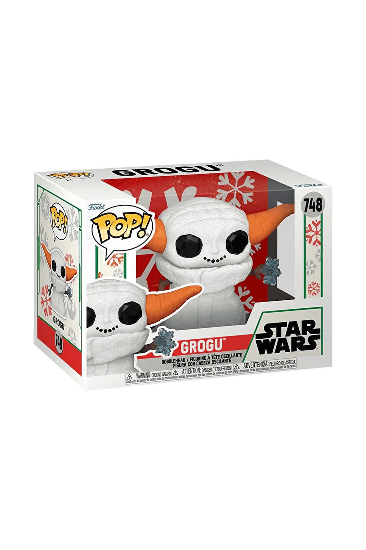 Funko POP Holiday Snowman Grogu Kız Erkek Çocuk Oyuncak Öğretici Oyuncaklar