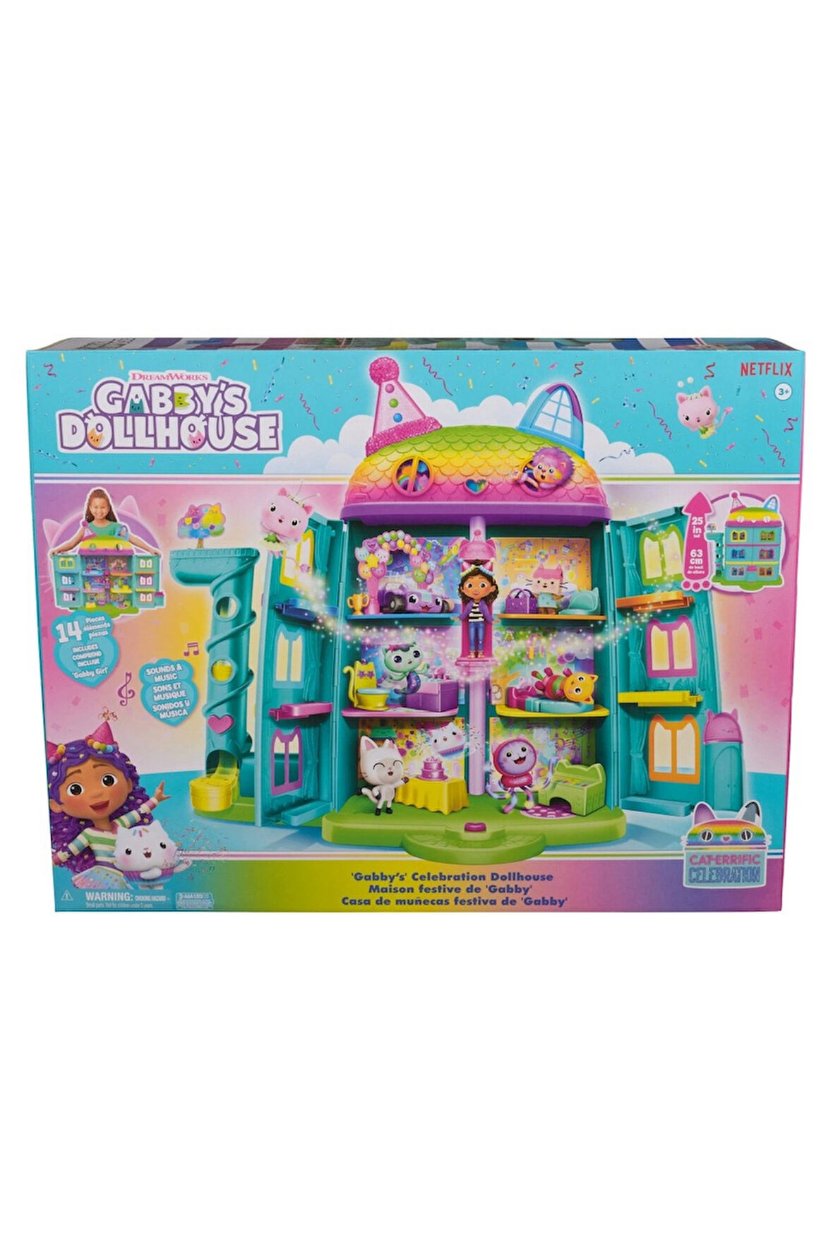 Gabby's Dollhouse Muhteşem Bebek Ev - SPM-6070742 Kız Erkek Çocuk Oyuncak Eğitici Oyuncaklar
