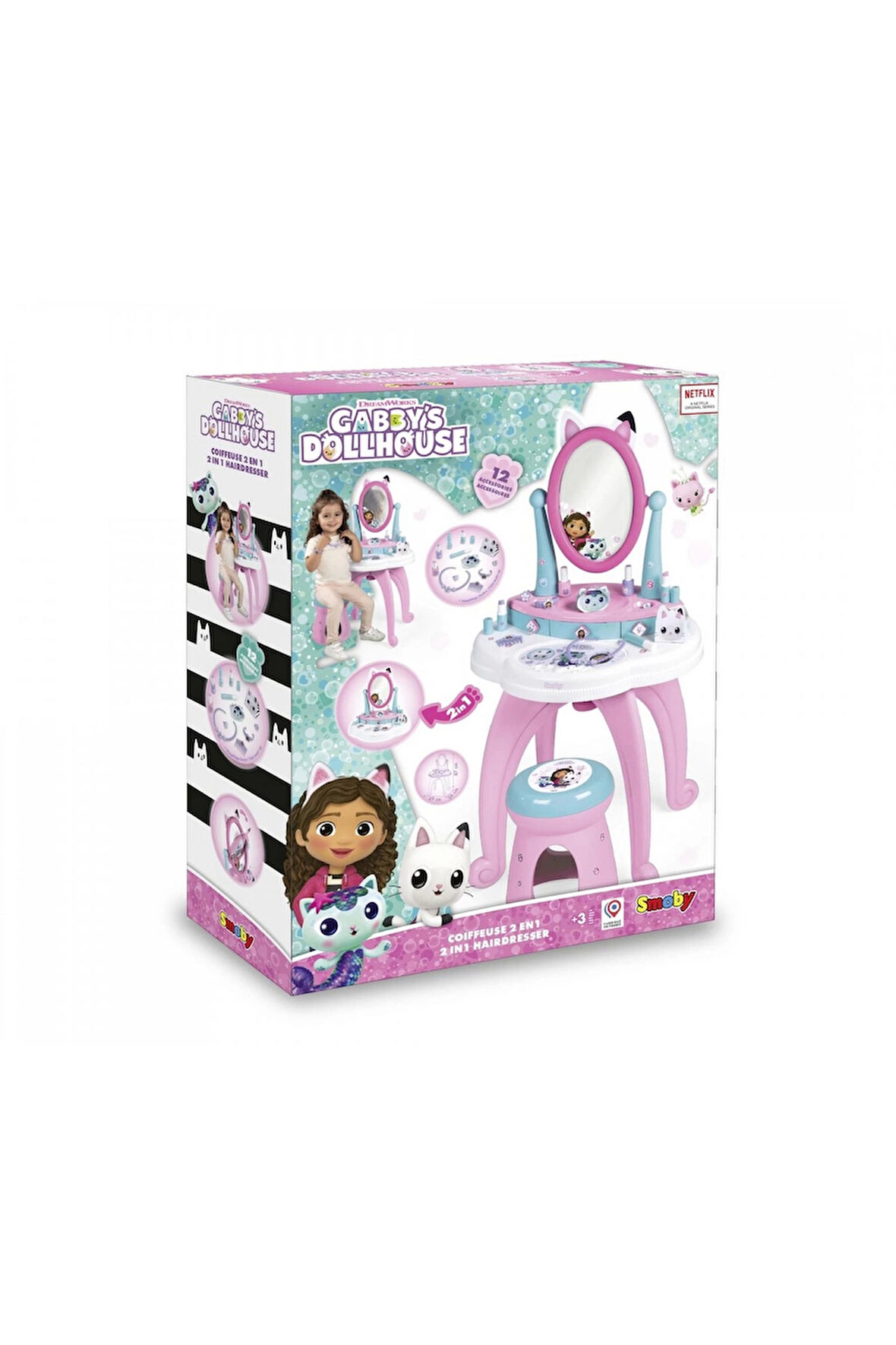 Smoby Gabby Makyaj Masası Ayaklı Kız Erkek Çocuk Oyuncak Eğitici Oyuncaklar