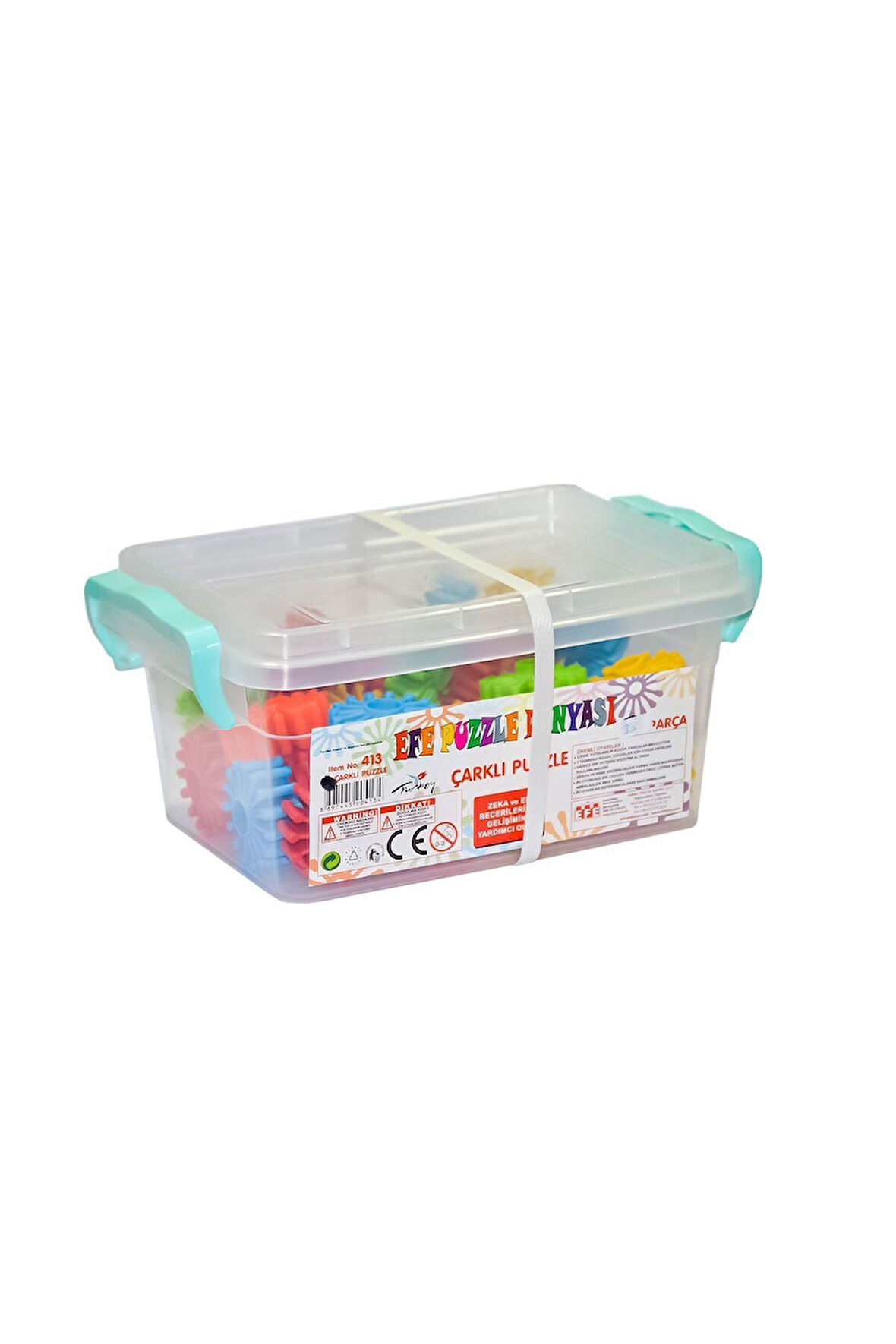 413 Çarklı Puzzle 35 Parça -Efetoys Kız Erkek Çocuk Oyuncak Eğitici Oyuncaklar