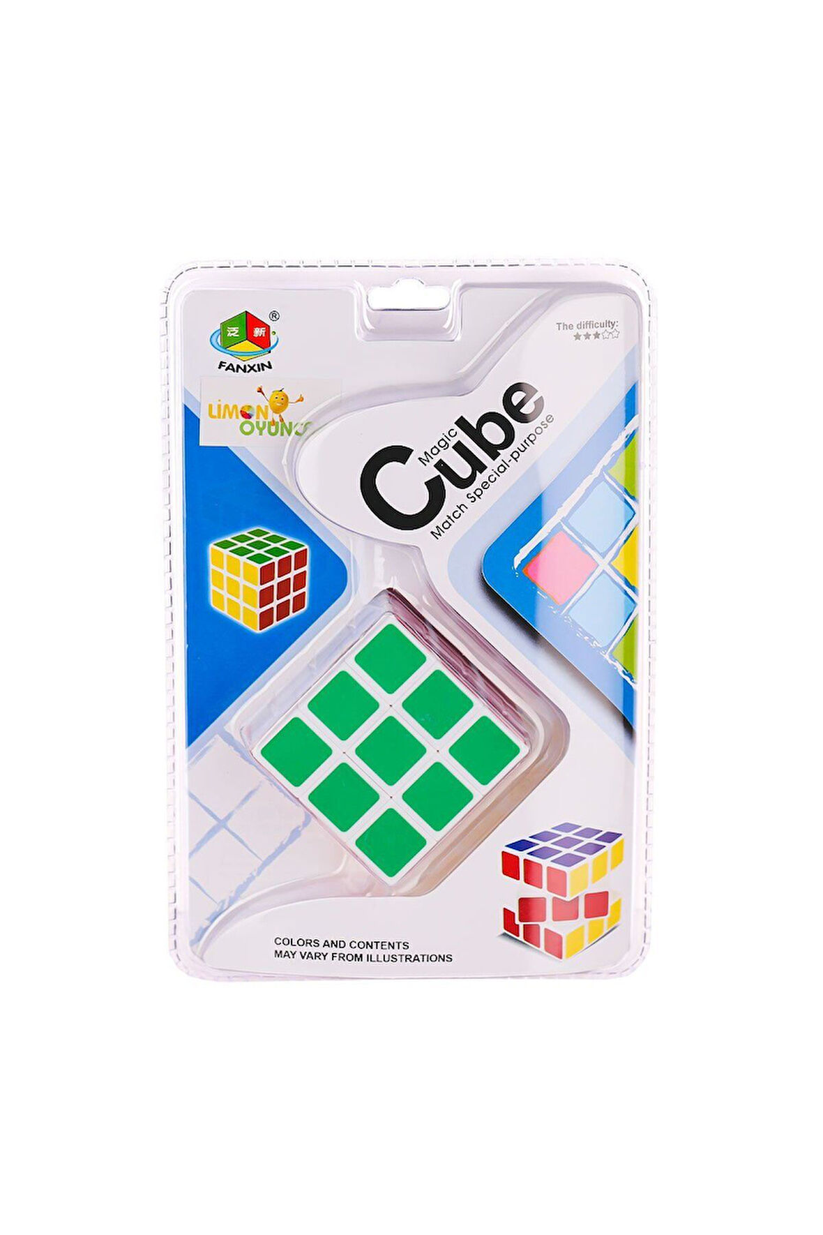 581-5-5D Magic Zeka Küpü 3x3x3 -Limon Oyuncak Kız Erkek Çocuk Oyuncak Eğitici Oyuncaklar
