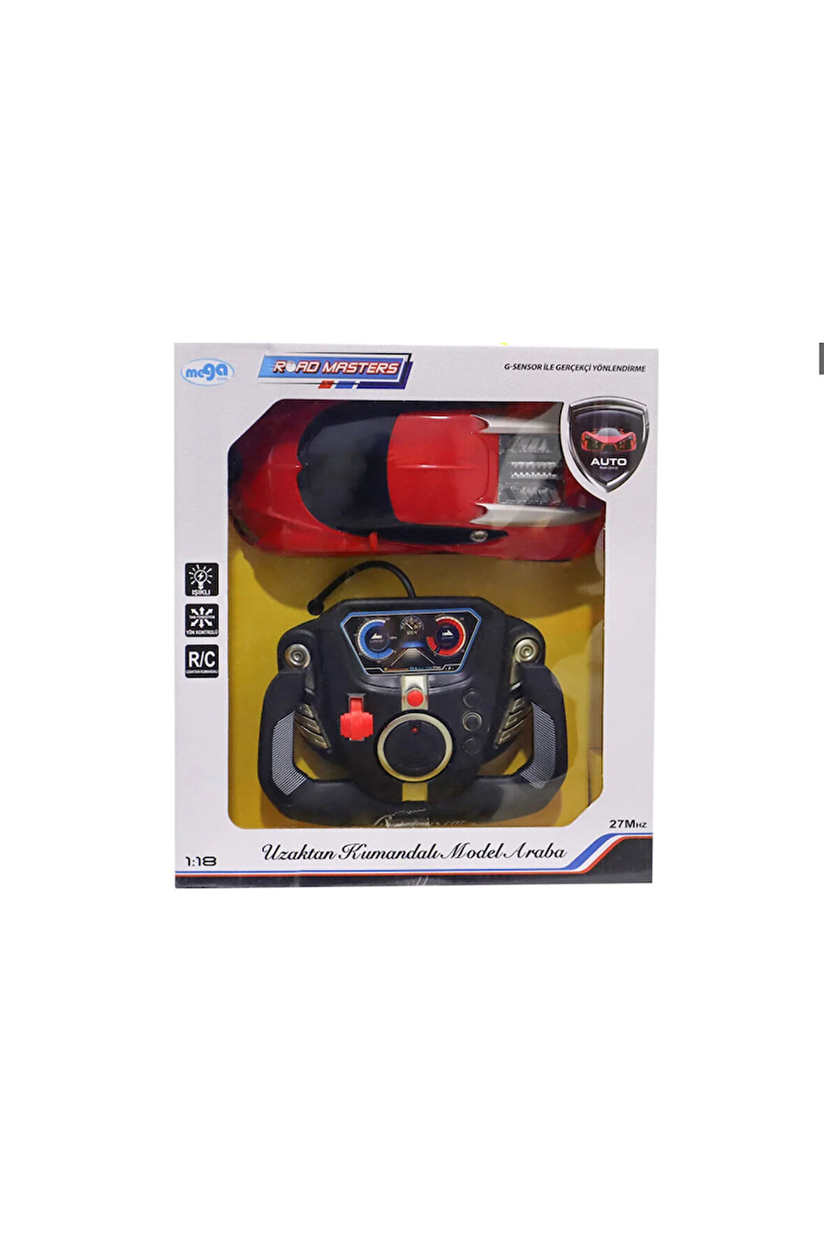 Uzaktan Kumandalı Şarjlı Bugatti Benzeri Kırmızı Araba Kız Erkek Çocuk Oyuncak Eğitici Oyuncaklar