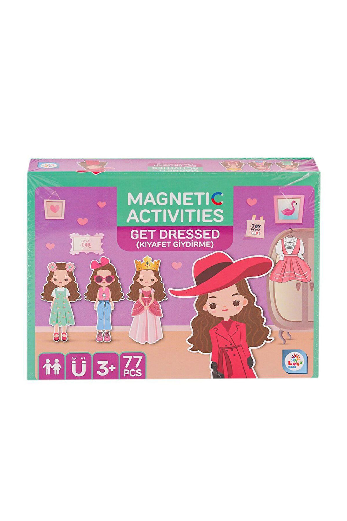LC7982 Manyetik Aktivite Kız Kıyafet Giydirme -Laçokids Kız Erkek Çocuk Oyuncak Eğitici Oyuncaklar