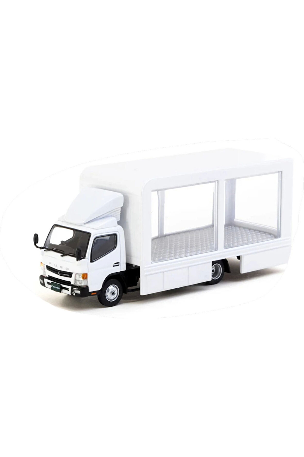 Tarmac Works 1/64 Mitsubishi Fuso Canter Mobile Display Truck Kız Erkek Çocuk Oyuncak Eğitici Oyunca