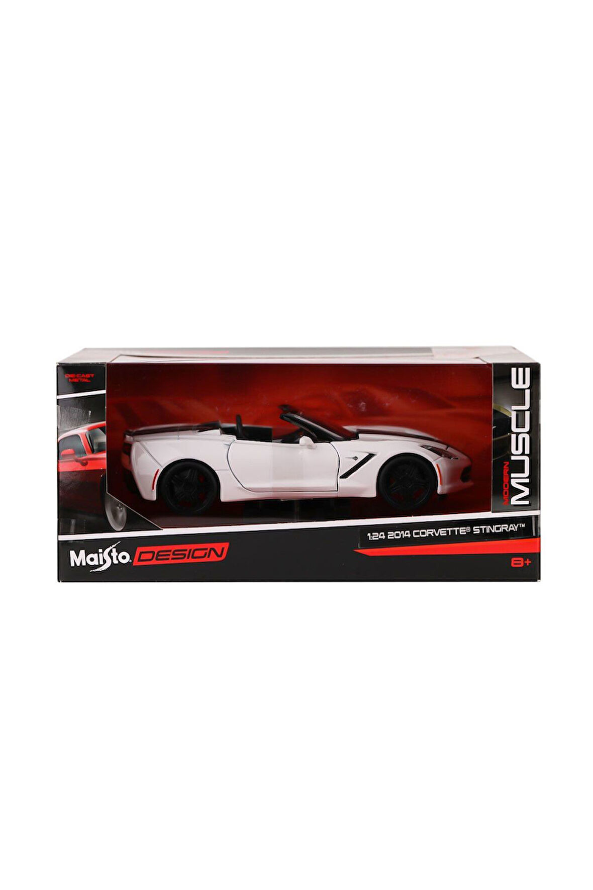 MAY 32501 2014 Corvette Stingray 1:24 Model Araba -Necotoys Kız Erkek Çocuk Oyuncak Eğitici Oyuncakl