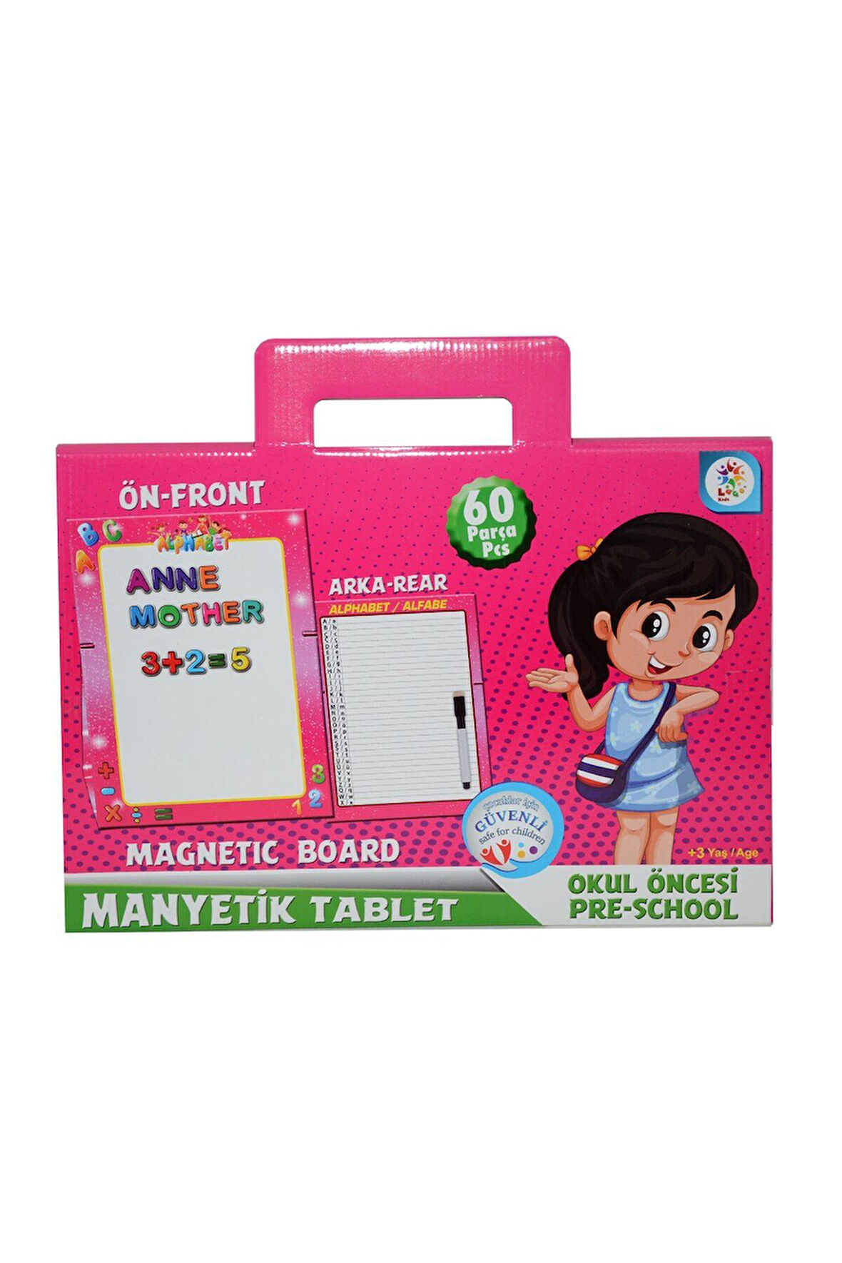LC7164 Laço, Manyetik Tablet Pembe Kız Erkek Çocuk Oyuncak Eğitici Oyuncaklar