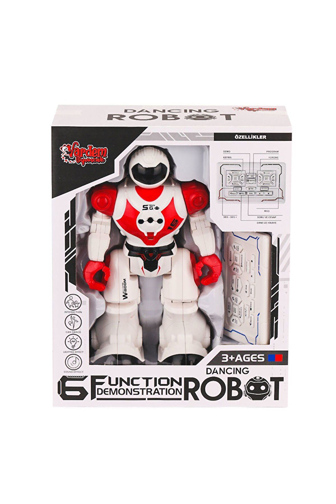 GGE-606-29 Kumandalı Işıklı Dansçı İnteraktif Robot Kız Erkek Çocuk Oyuncak Eğitici Oyuncaklar