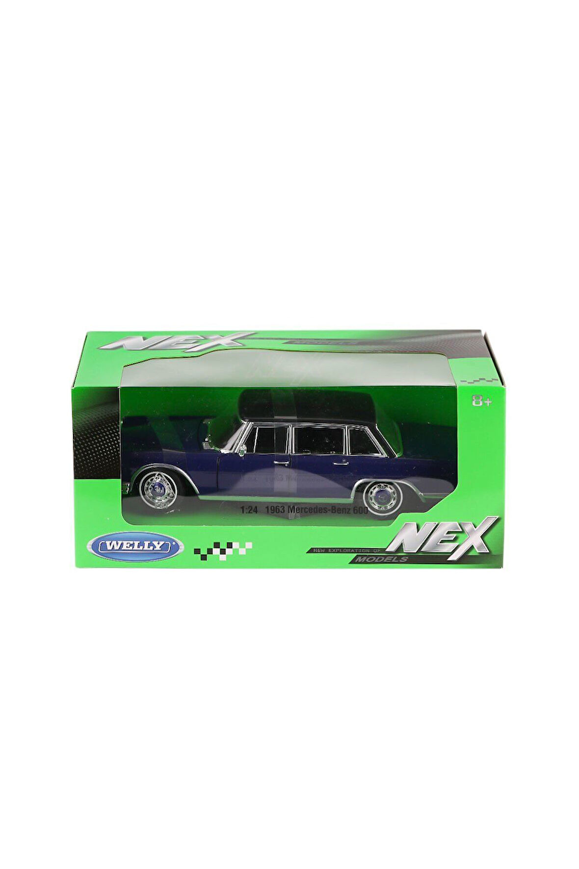 24121 Welly 1963 Mercedes Benz 1:24 Model Araba -Karsan Kız Erkek Çocuk Oyuncak Eğitici Oyuncaklar