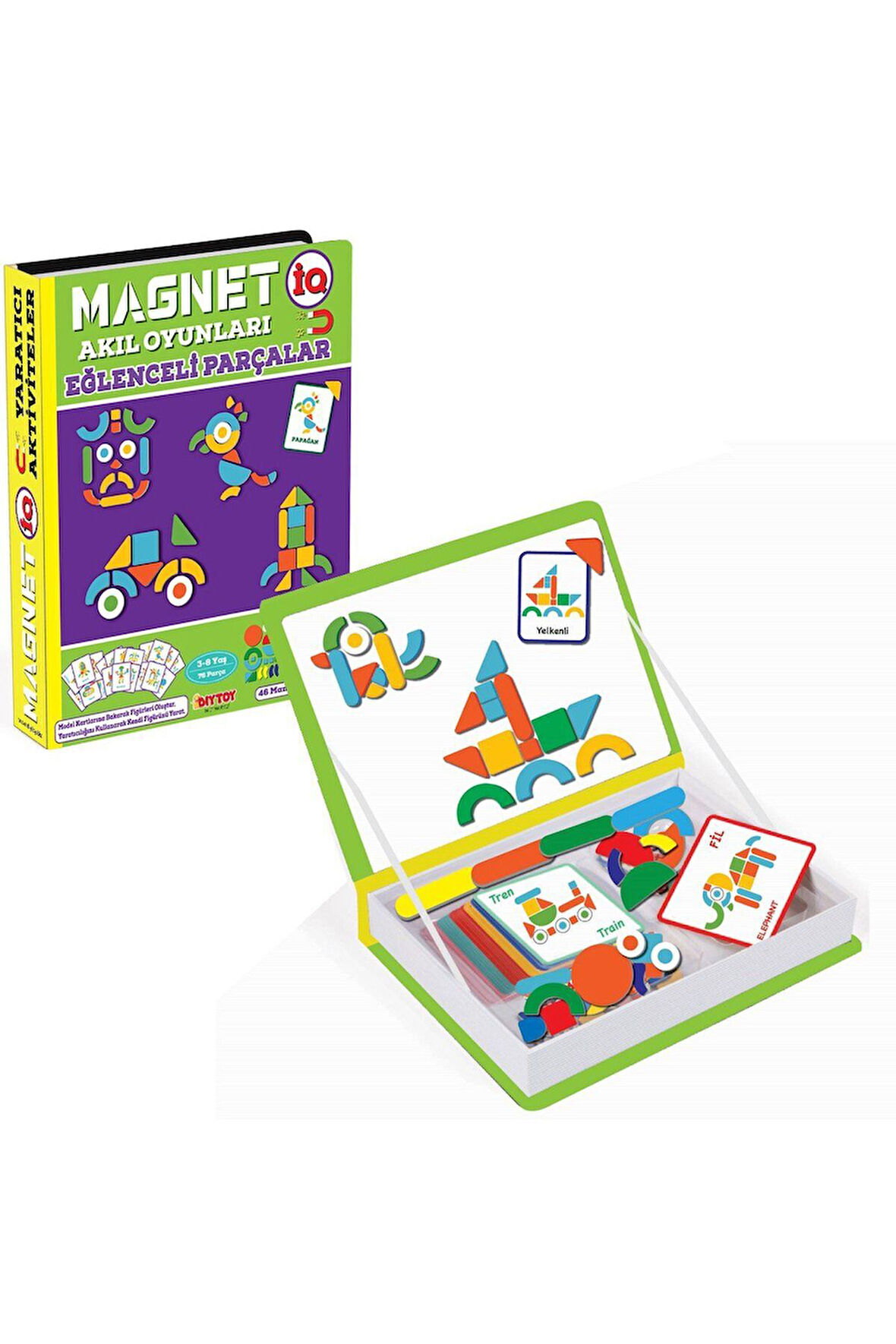 1543 DıyToy, Magnet Akıl Oyunlar - Eğlenceli Parçalar / +3 yaş Kız Erkek Çocuk Oyuncak Eğitici Oyunc