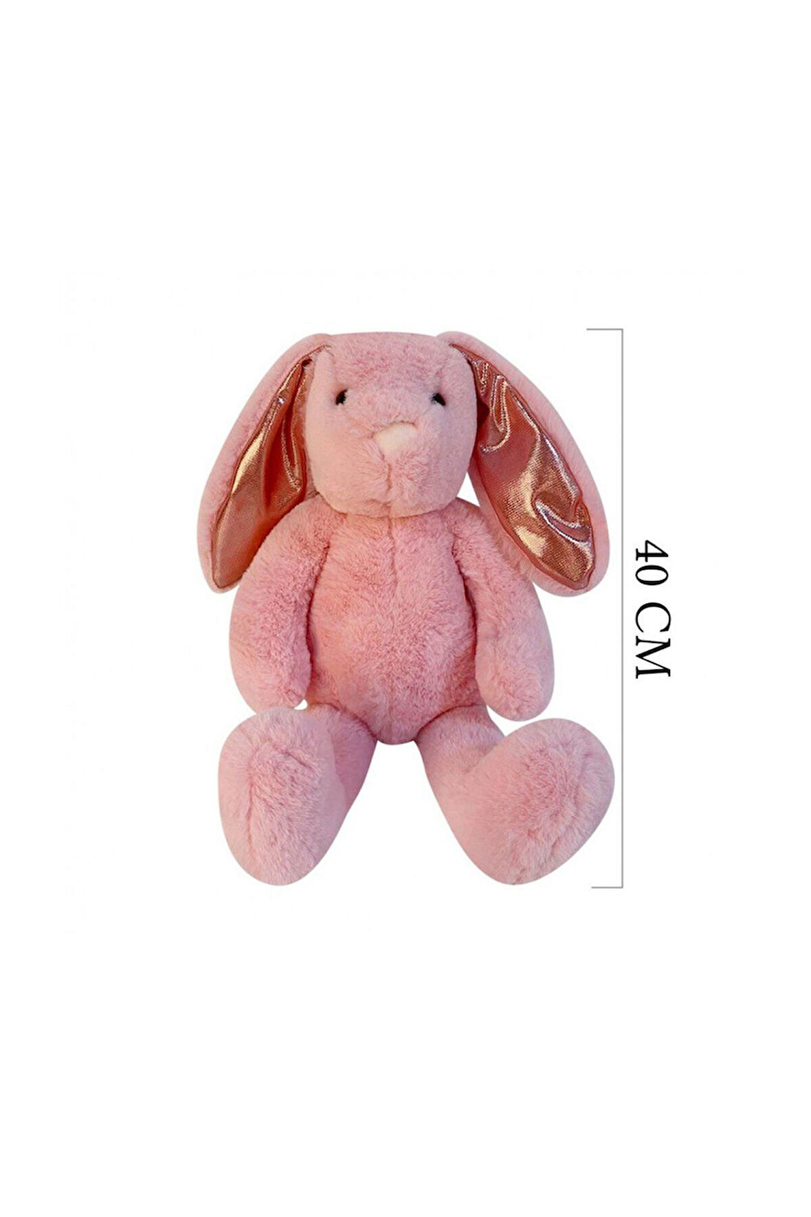1552P Nordik Peluş Tavşan 40cm Pembe Kız Erkek Çocuk Oyuncak Eğitici Oyuncaklar