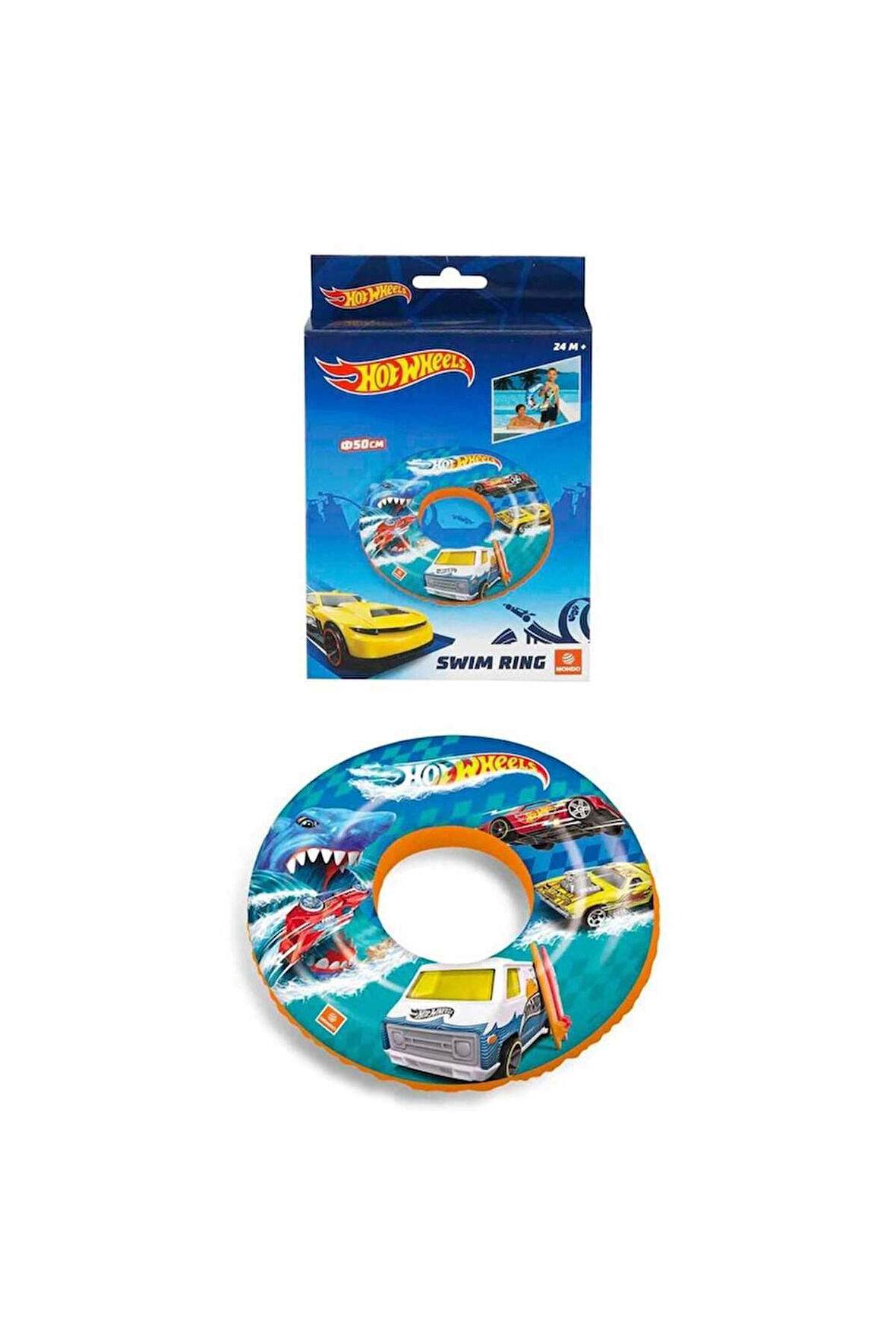 S00016876 ŞİŞME CAN SİMİDİ HT WHEELS 50CM -SUN Kız Erkek Çocuk Oyuncak Eğitici Oyuncaklar