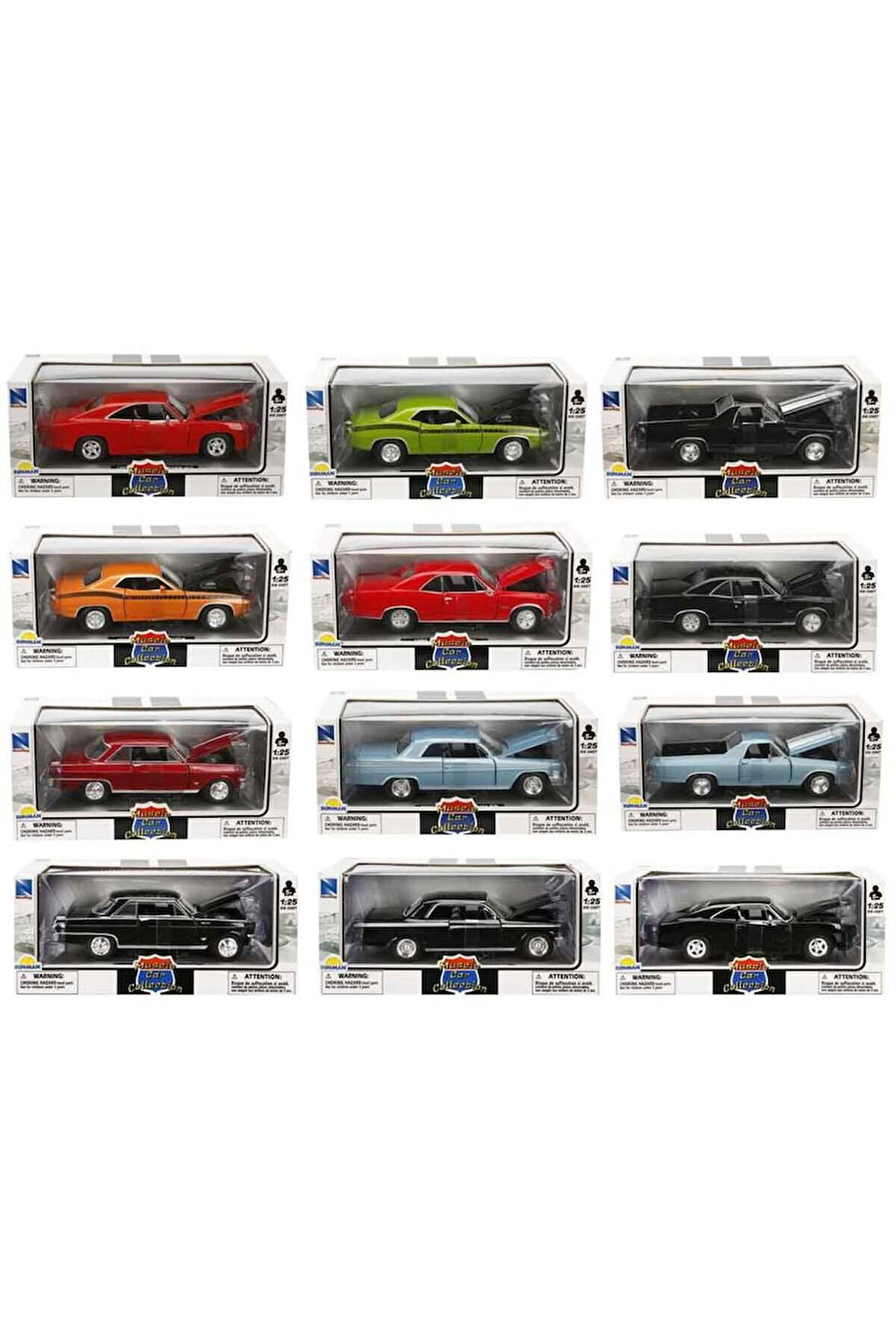 S00071853 1/25 ARABA MUSCLE SERİ -SUN Kız Erkek Çocuk Oyuncak Eğitici Oyuncaklar