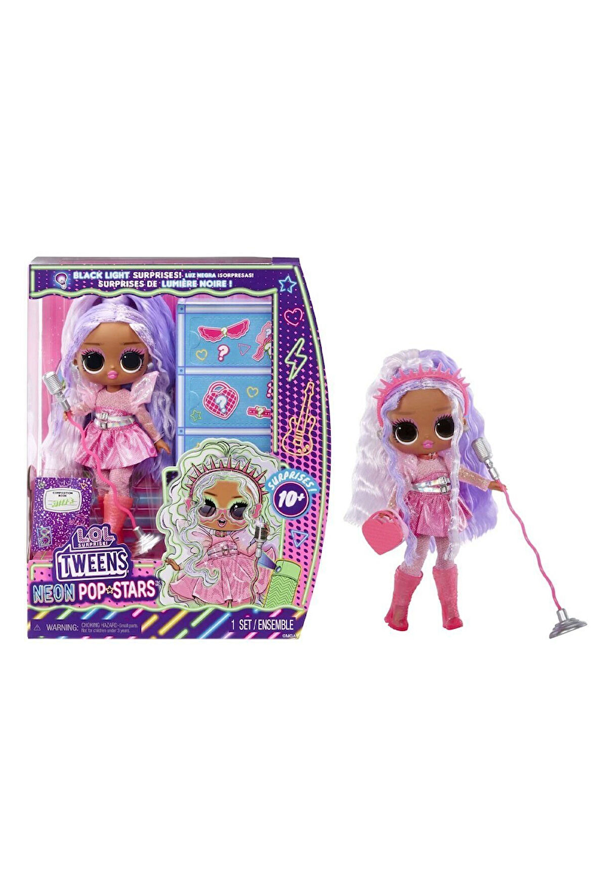 121237 L.O.L. Surprise Tweens Neon Pop Yıldızı Kız Erkek Çocuk Oyuncak Eğitici Oyuncaklar