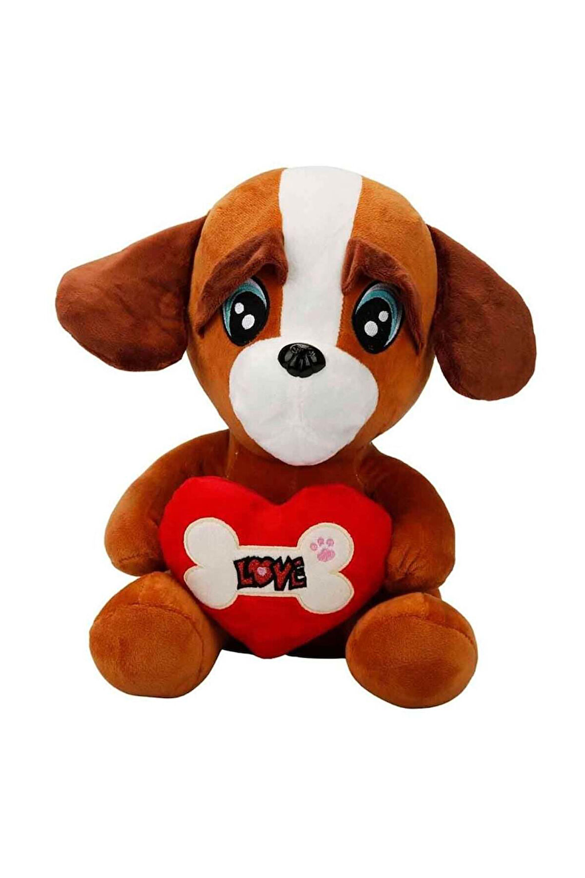 Kalpli Köpek Peluş Oyuncak 30cm Kız Erkek Çocuk Oyuncak Eğitici Oyuncaklar