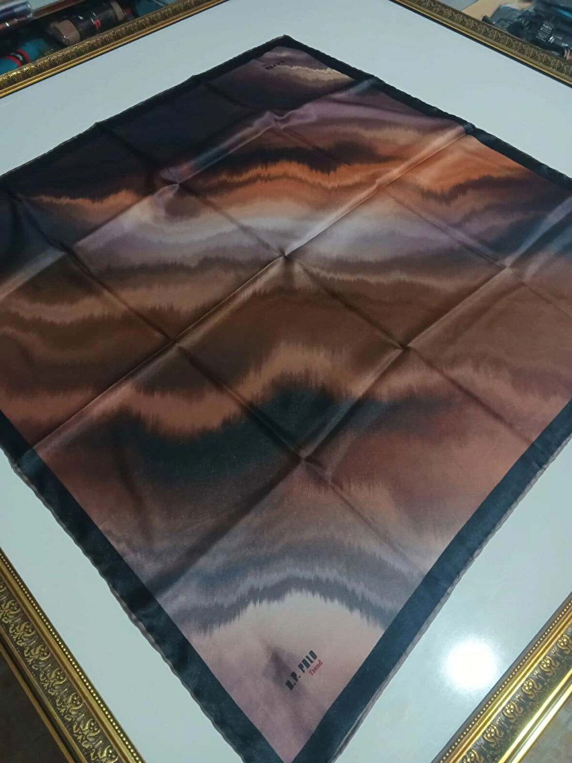 U.P POLO KRİSTAL EŞARP KAHVE