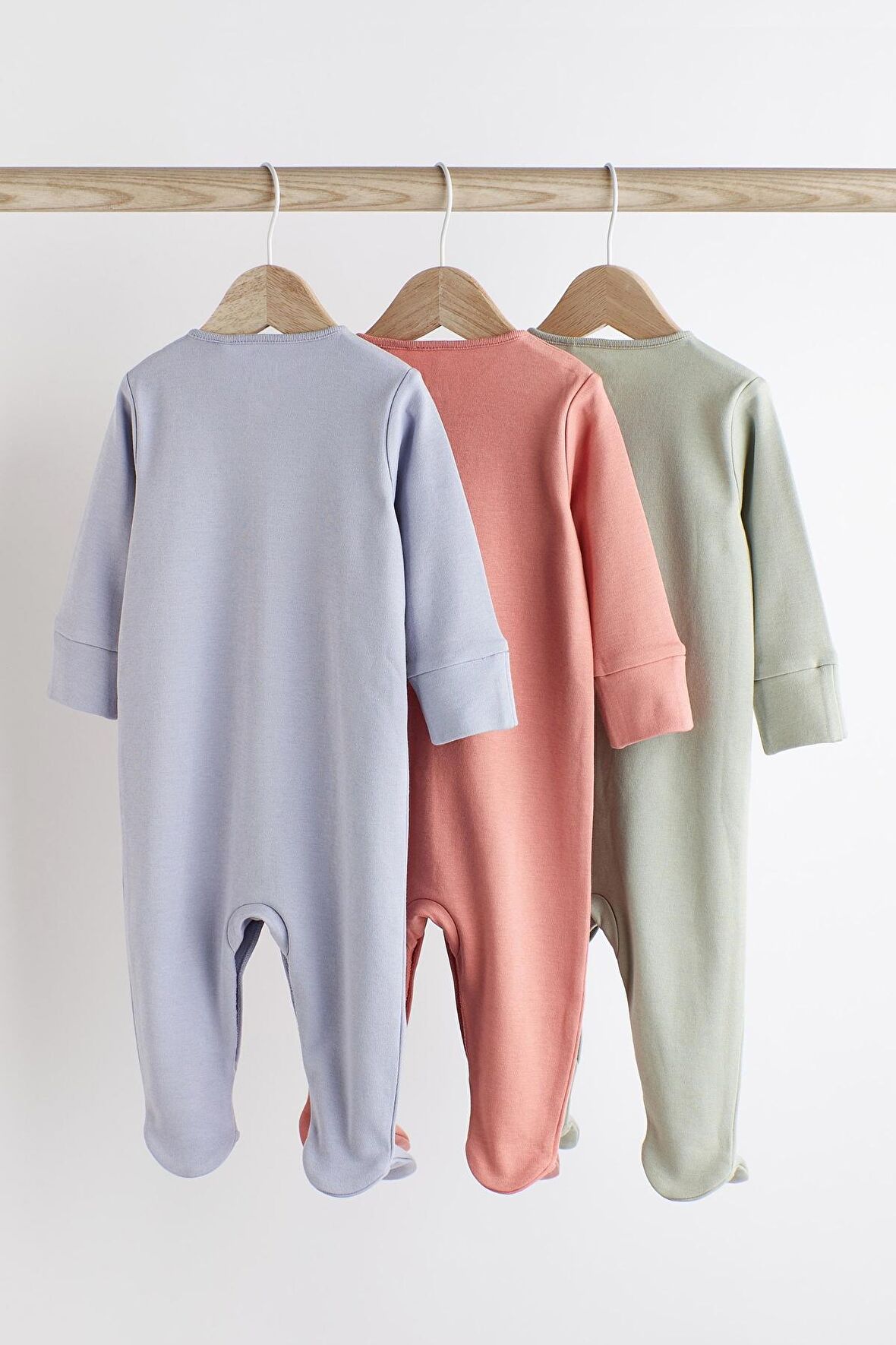 % 100 Pamuklu Düz Pastel 3’lü Tulum Set